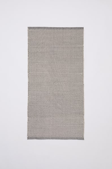 Patterned Cotton Rug - Natural white/black - Home All | H&M CA