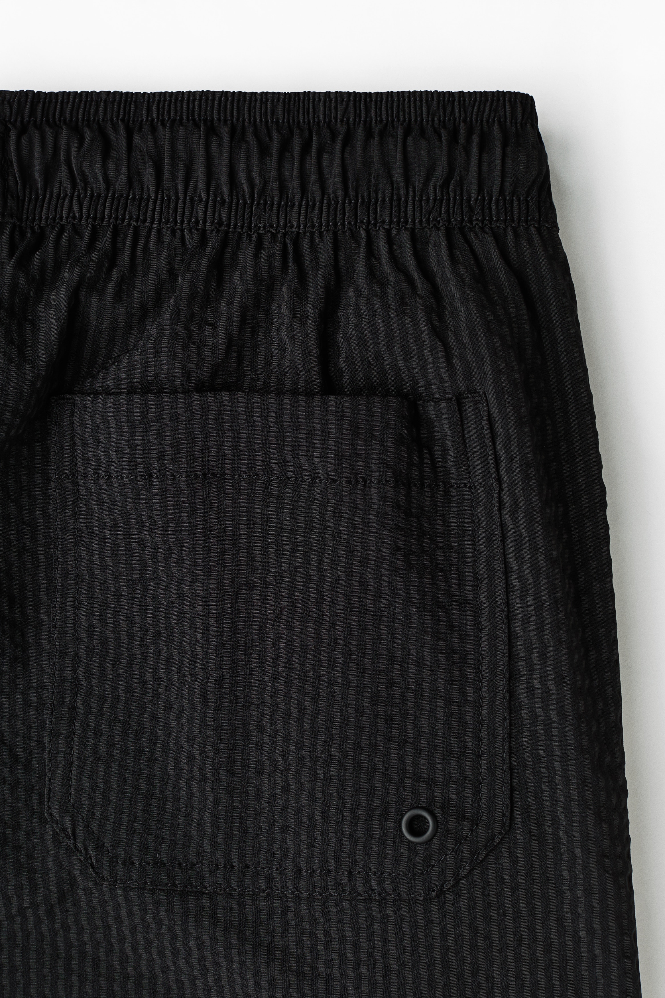 Seersucker swim shorts