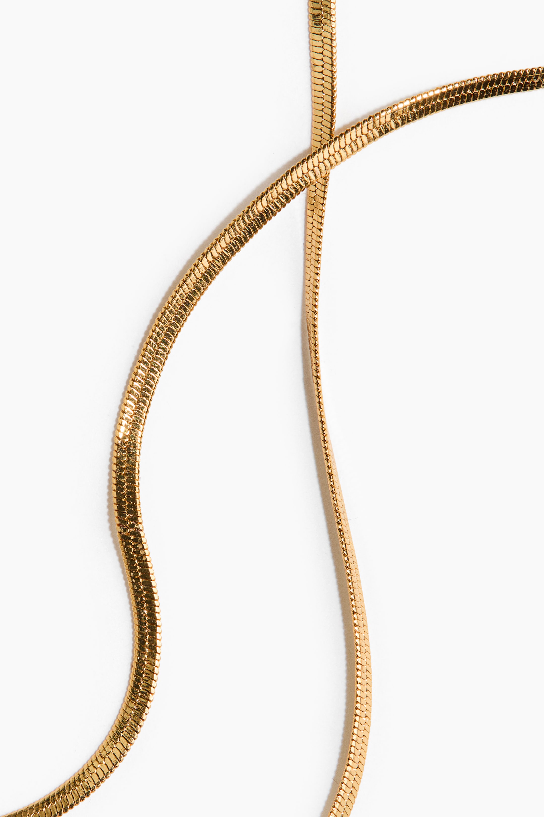 Waterproof Herringbone Chain Necklace
