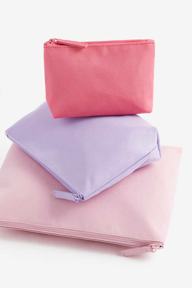 3-pack vaskepose - Lys lilla/Rosa/Hot pink - 2