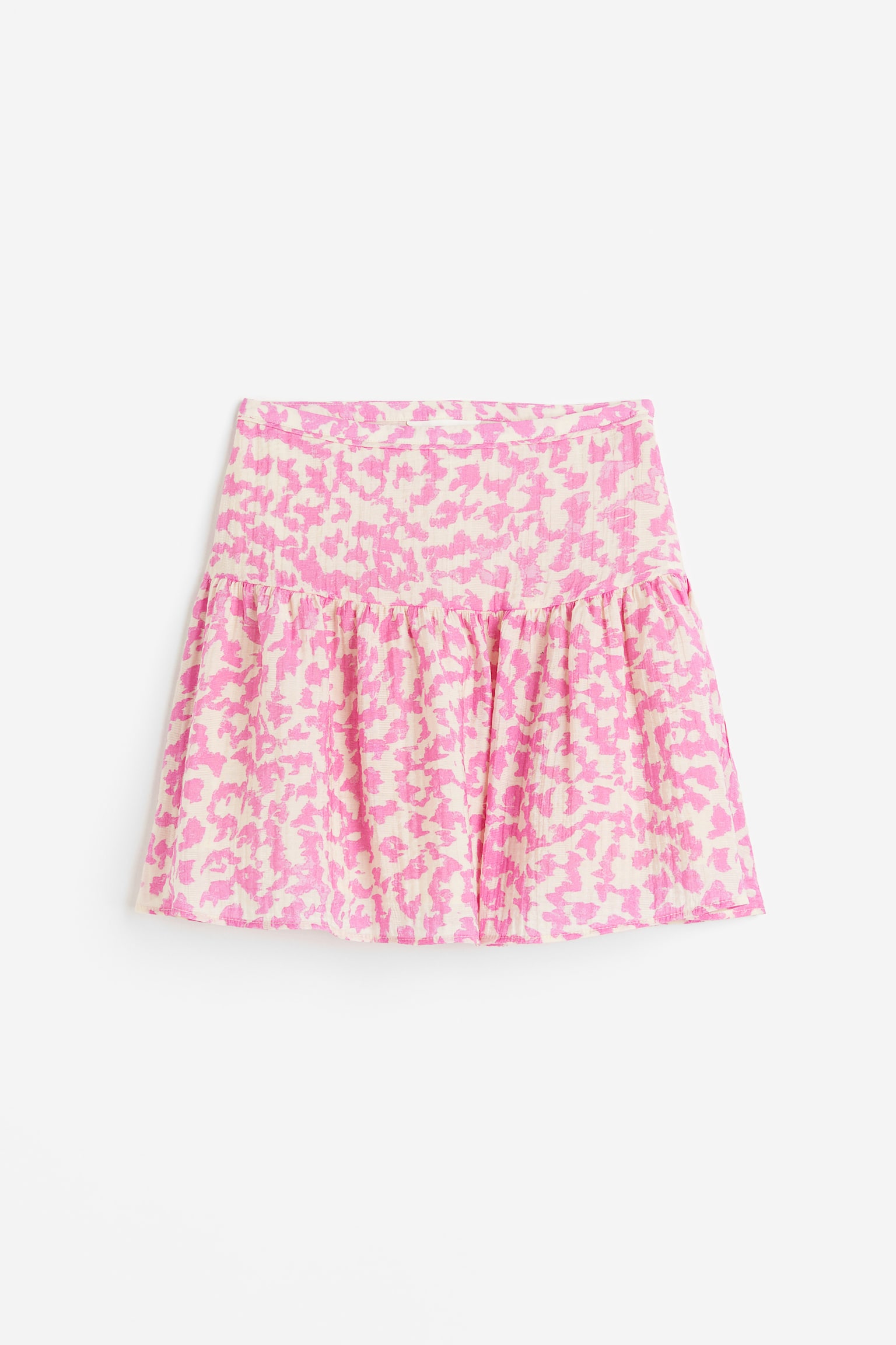 Flared skirt - Cream/Pink patterned/Olive green/Patterned - 2