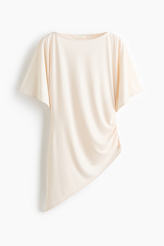 Женские топы H&M Asymmetric Butterfly-Sleeved Top