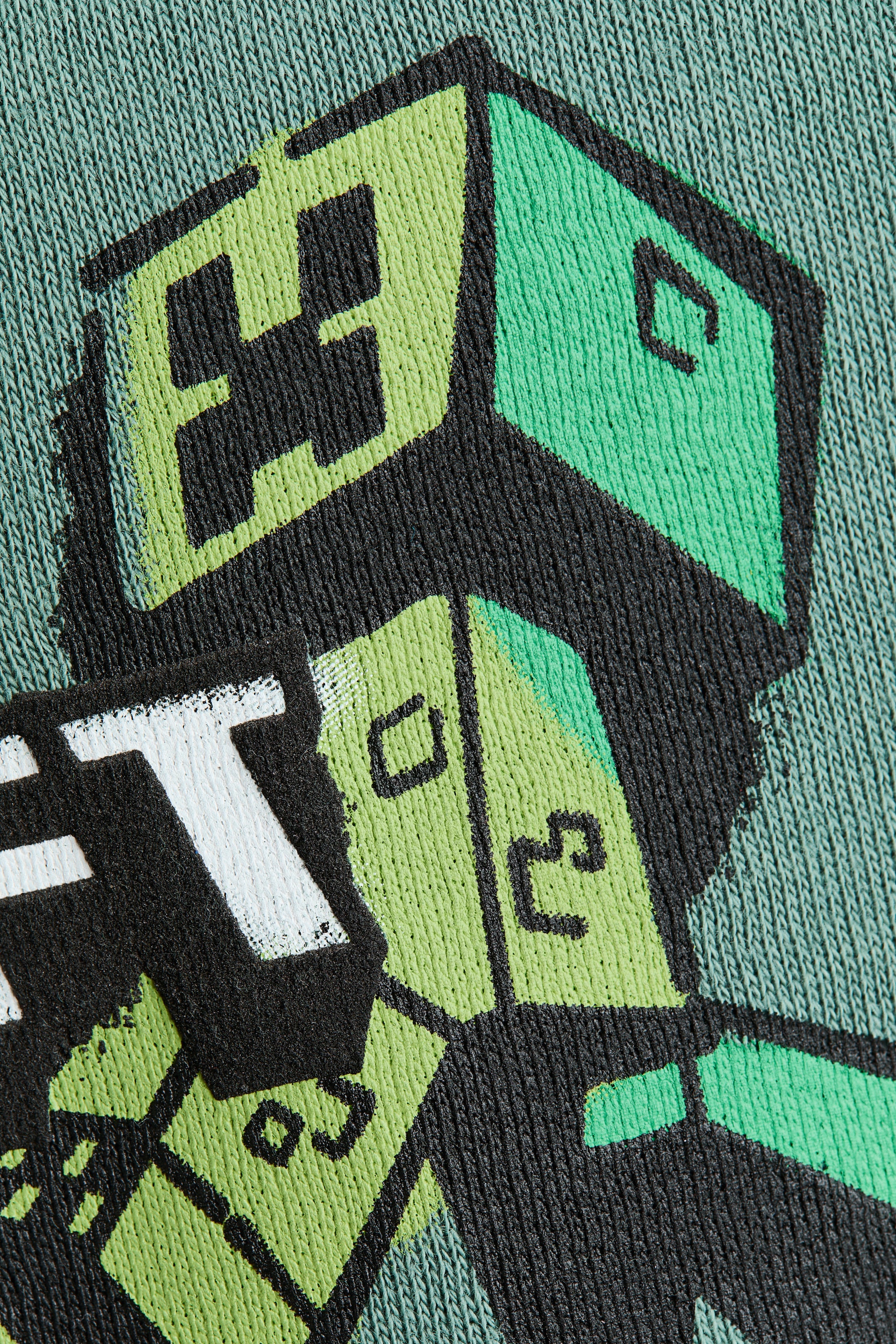 Brushed-Inside Printed Hoodie