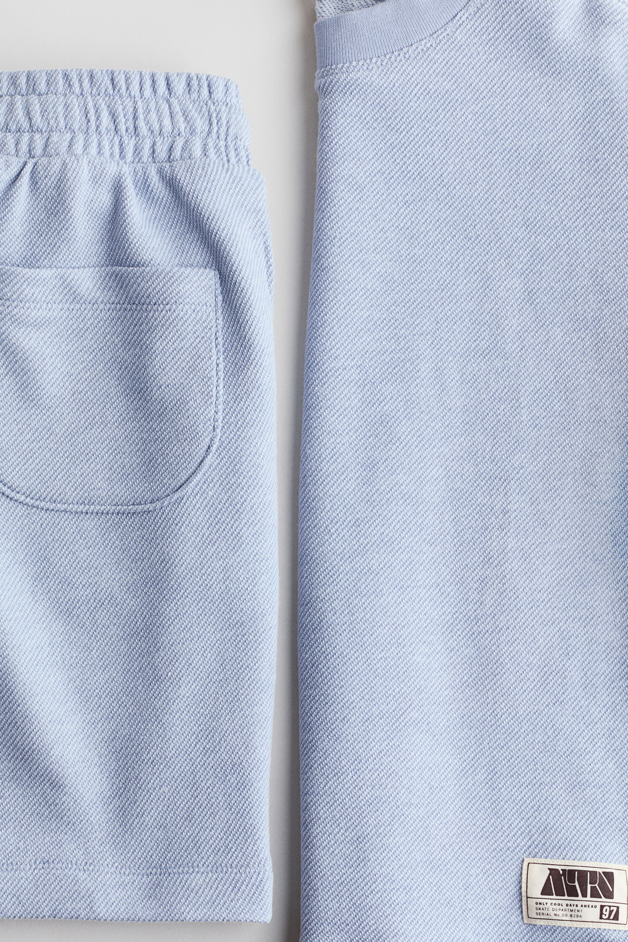 2-Piece Textured Jersey Set