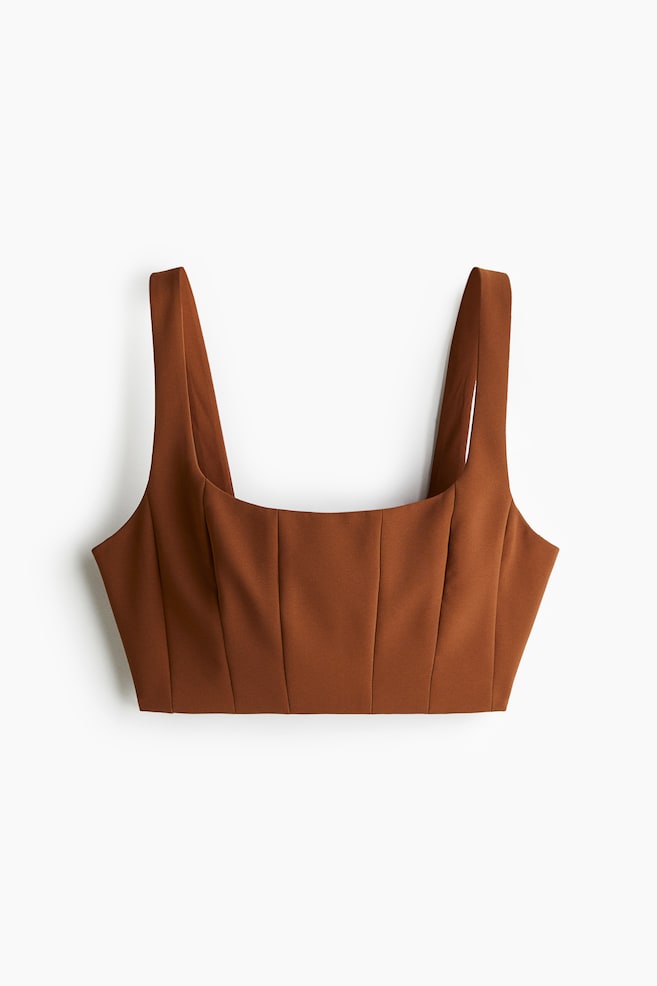 Bralette top - Brown - 1