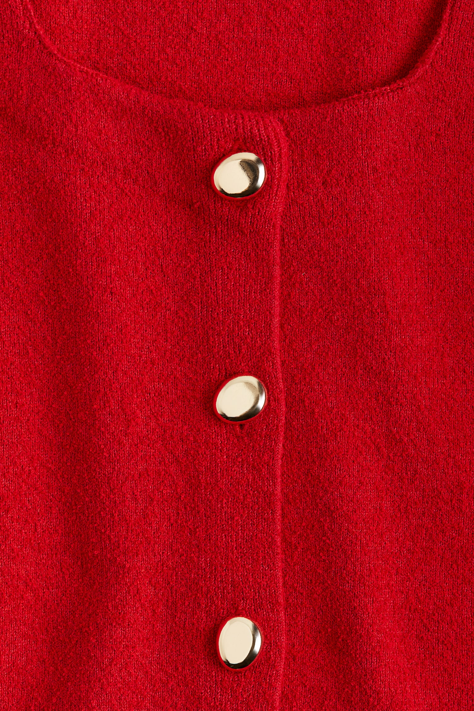 Fitted cardigan - Red - 4