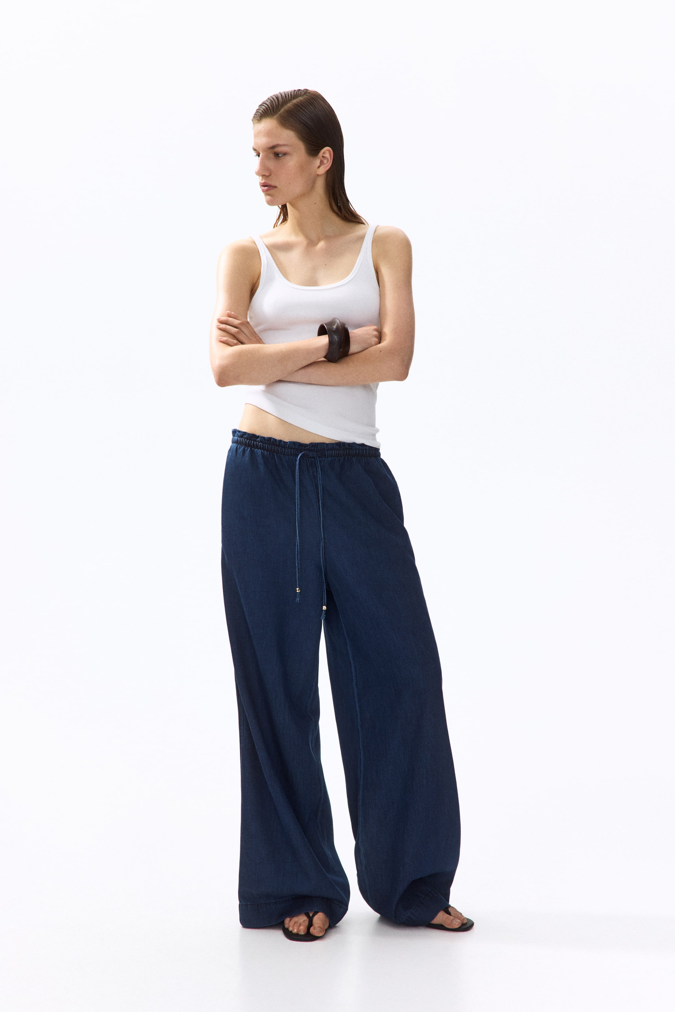 Женские сумки H&M Wide-Cut Paper-Bag Pants — фото 3