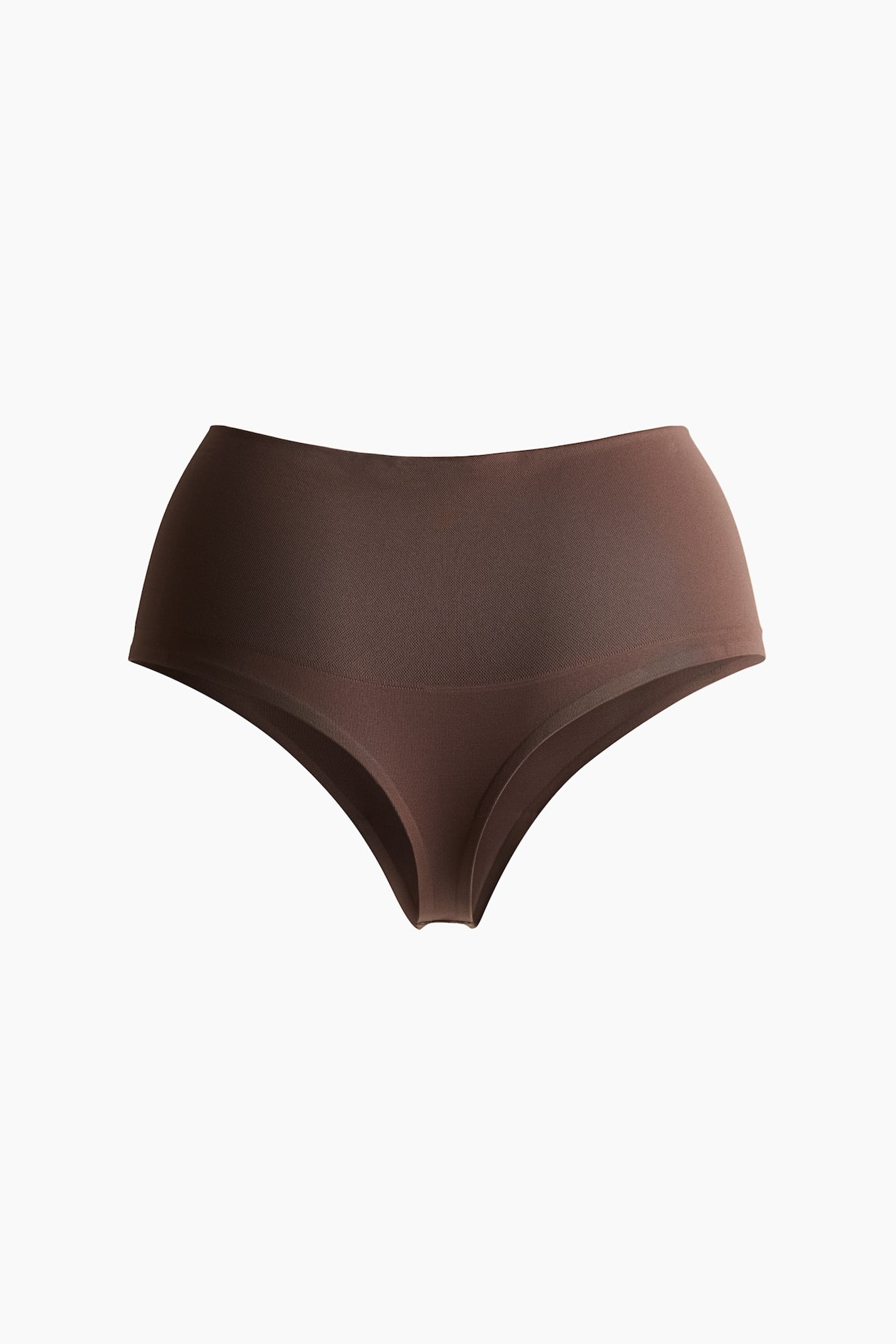 Women's Dark brown 2-pack Seamless Light Shape Thong briefs | H&M IN