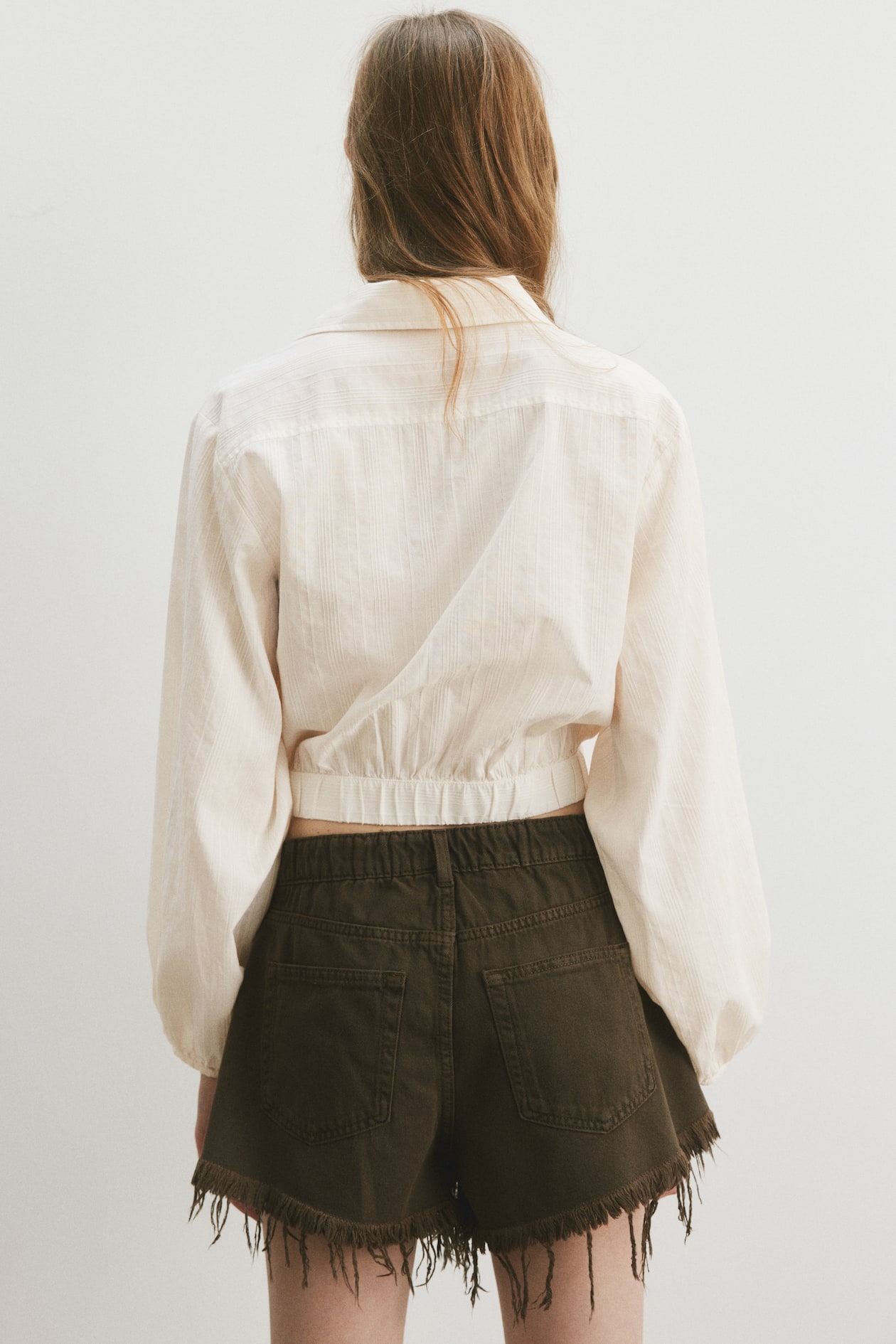 Cotton Wrap Shirt - image 3