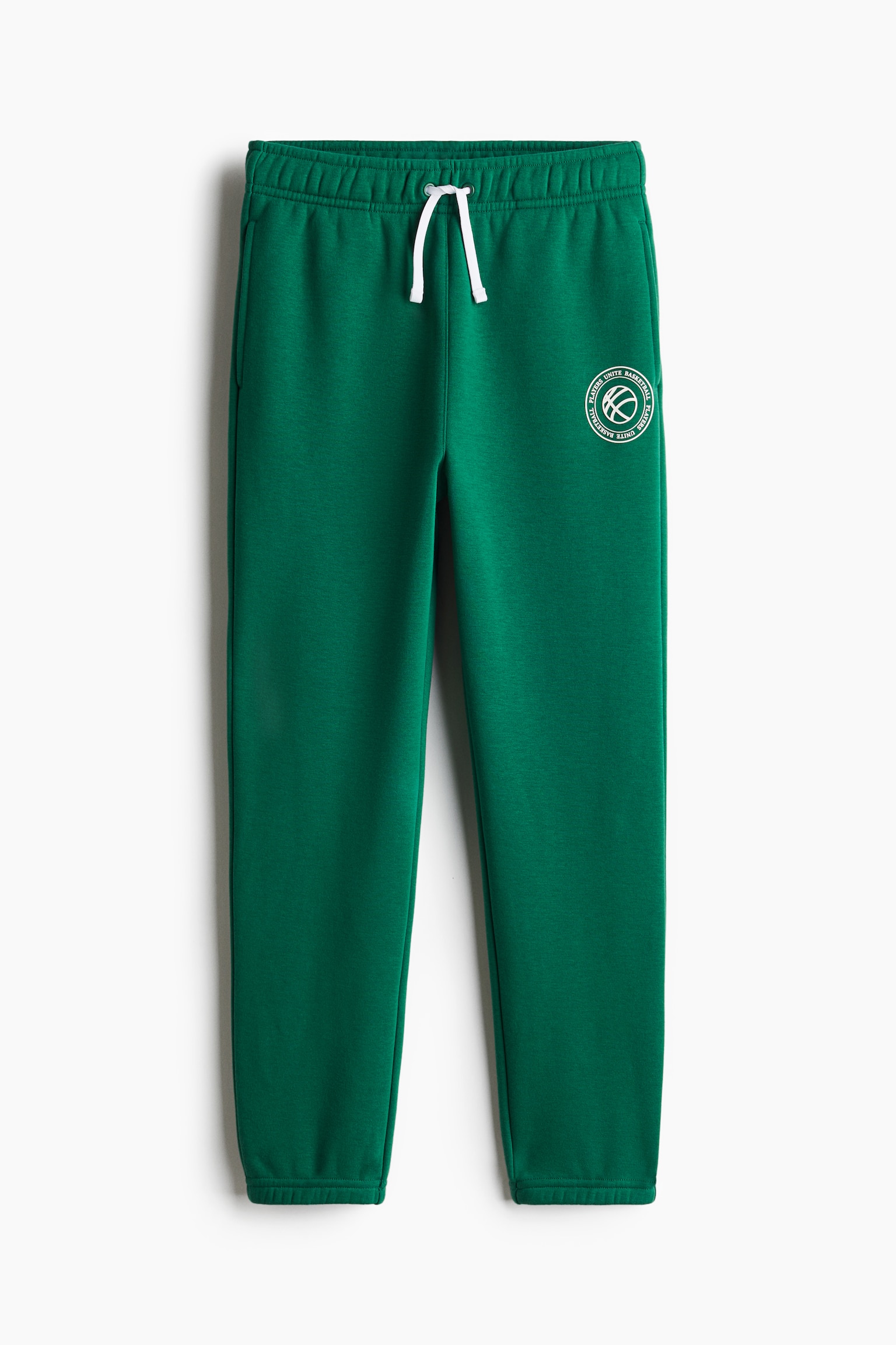 Text-motif sweatpants - Green/Navy blue - 1