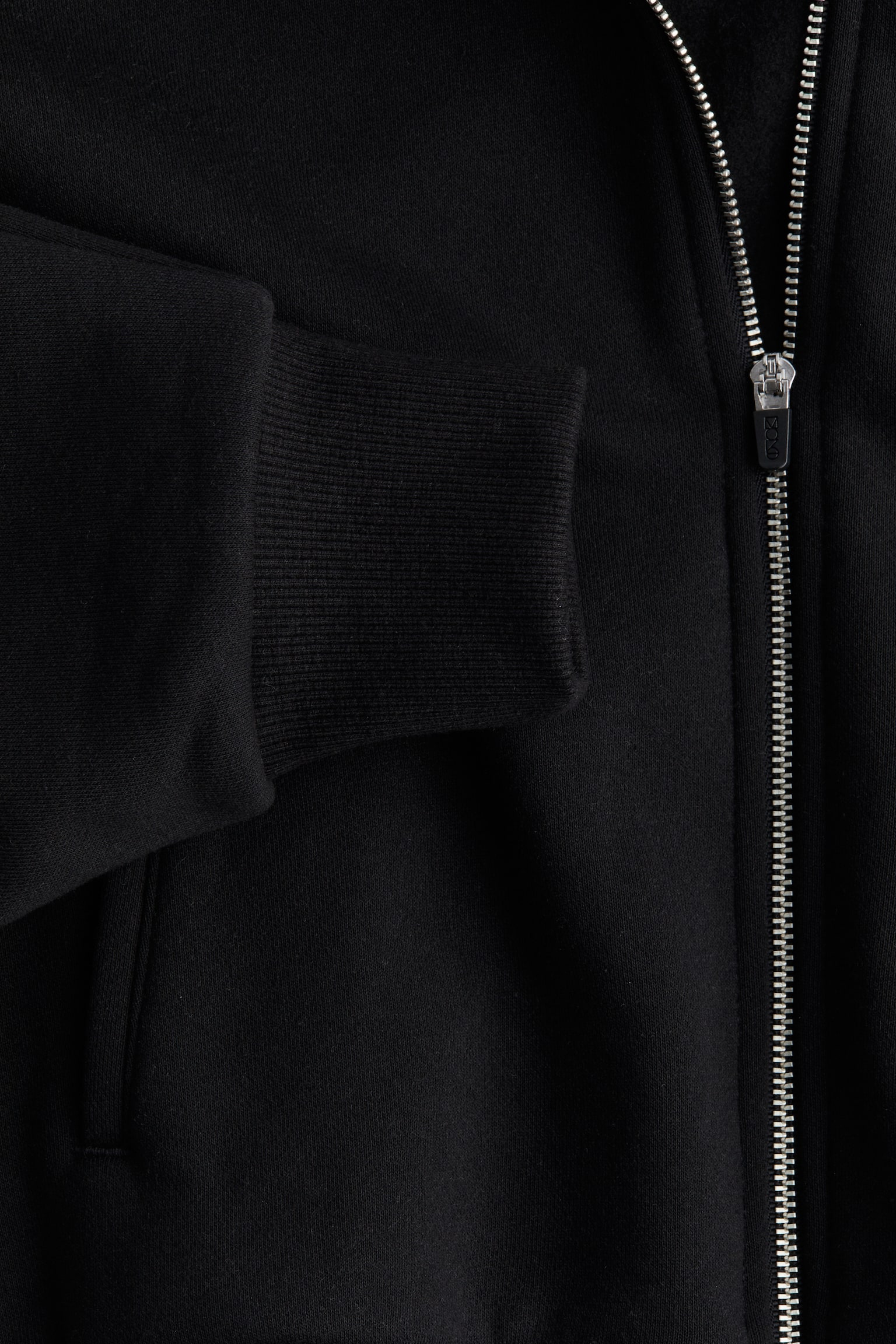 Sports zip-through hoodie - Black/White/Black/Mole - 6