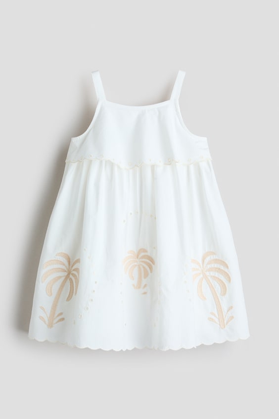 Детские платья H&M Embroidered Strappy Dress
