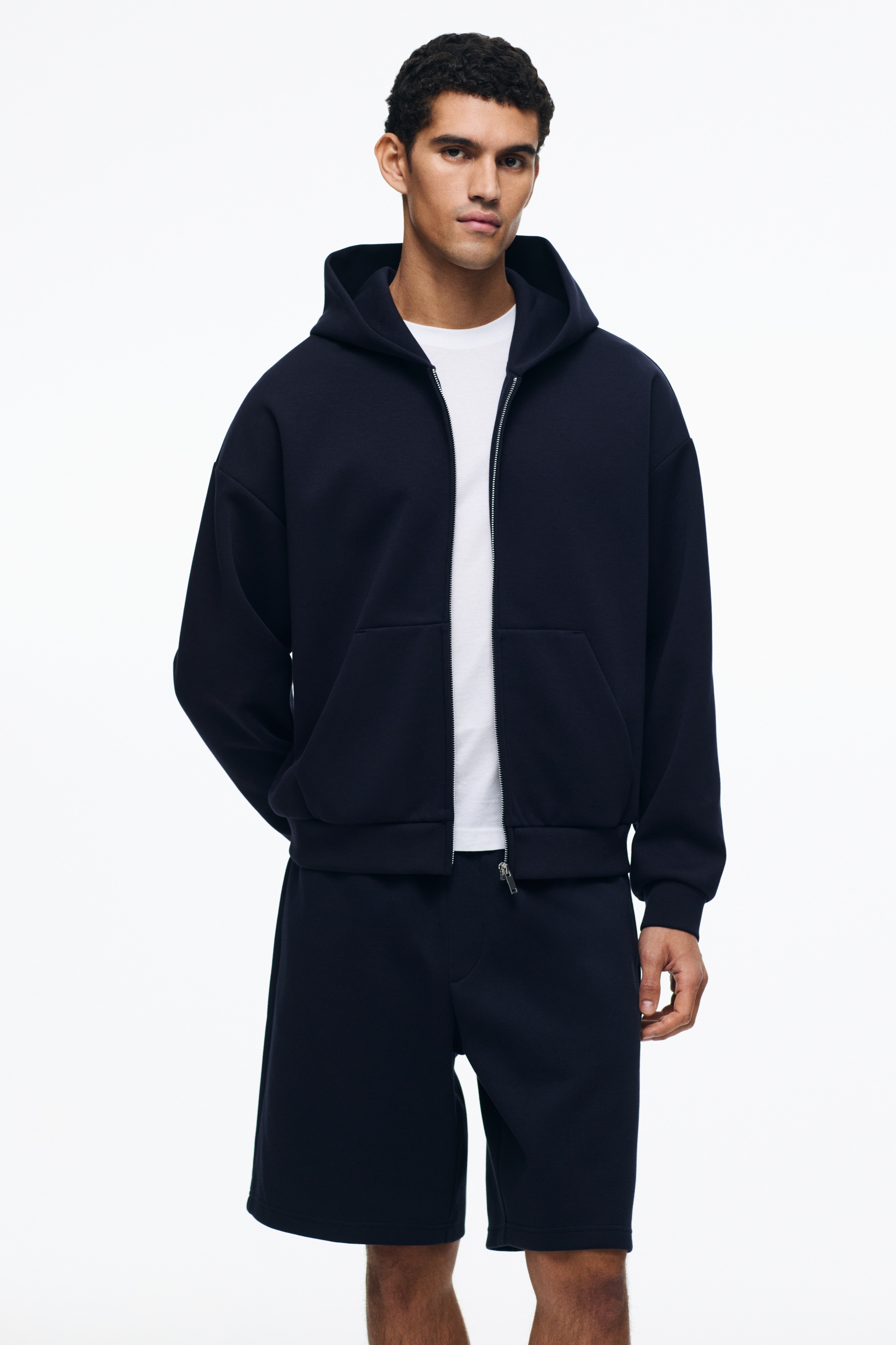 Relaxed Fit Interlock shorts - Navy blue/Light grey/Black