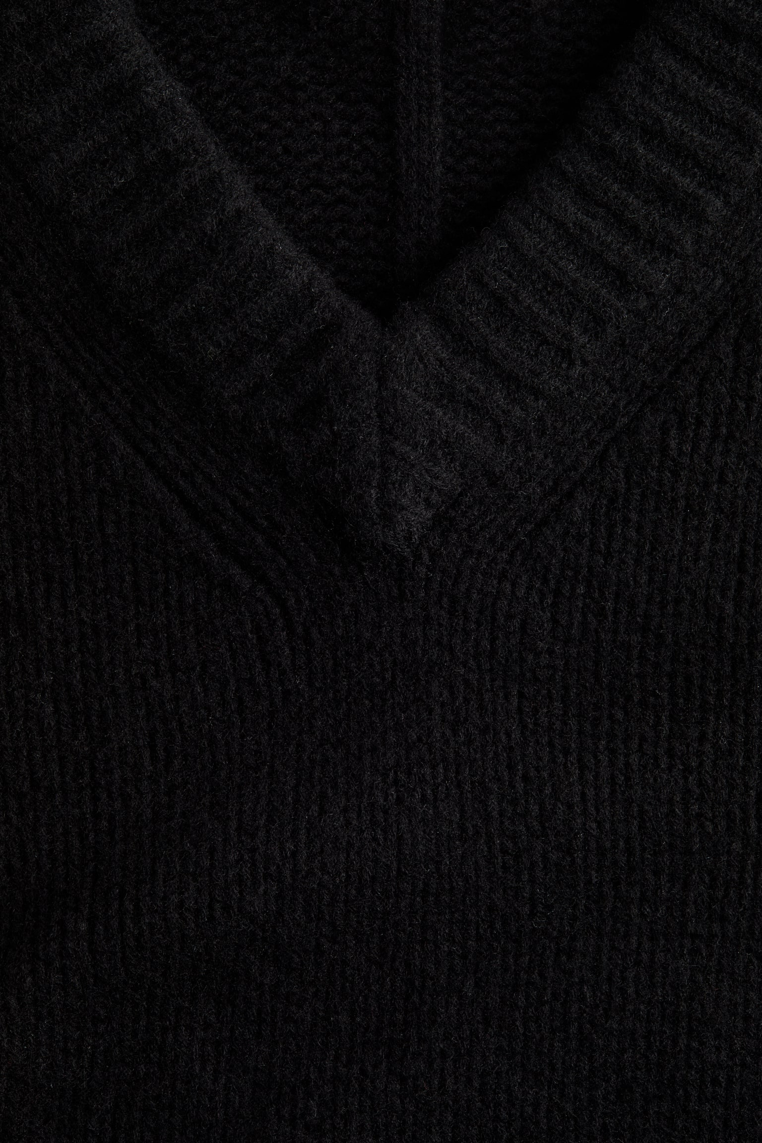 Женский свитер H&M Oversized Wool, цвет: Чёрный — фото 7
