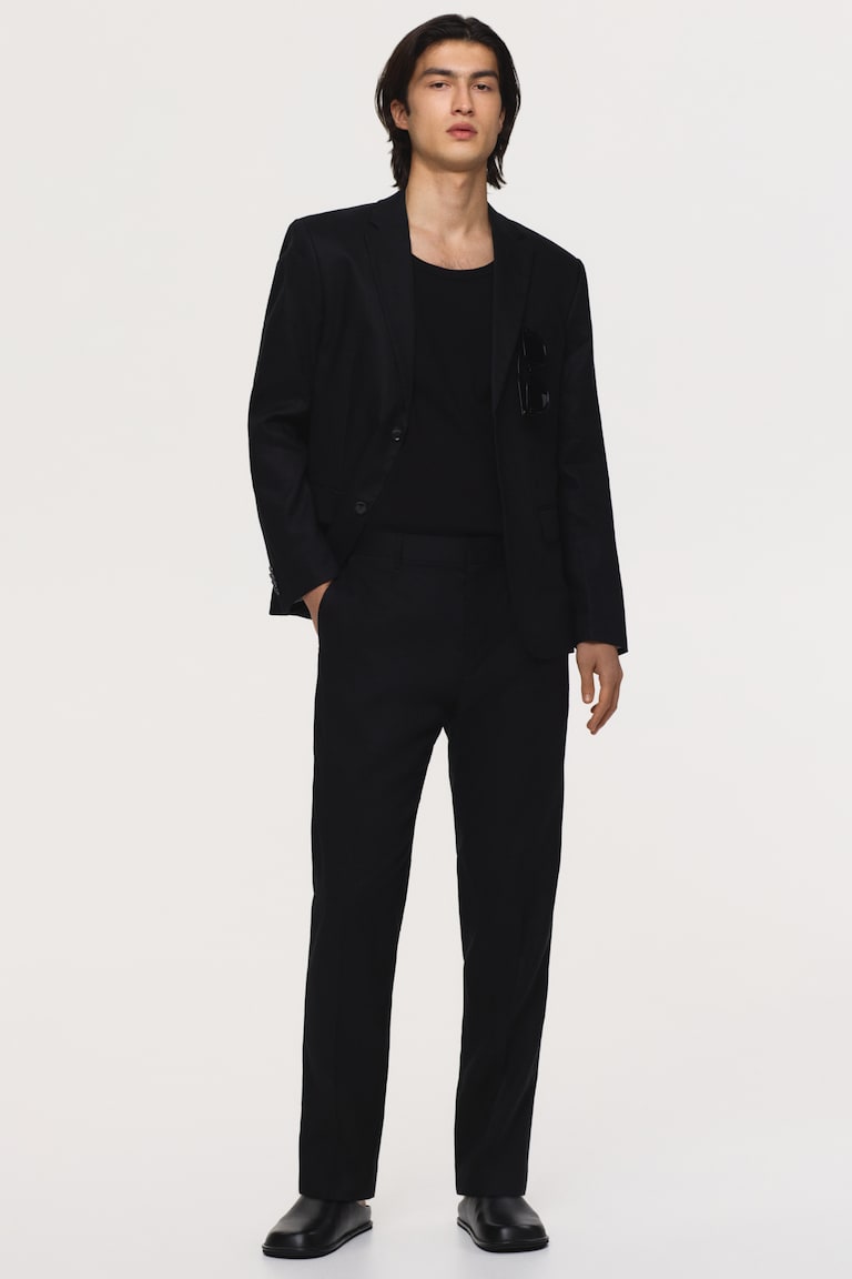 Svečane pantalone od lana Slim Fit