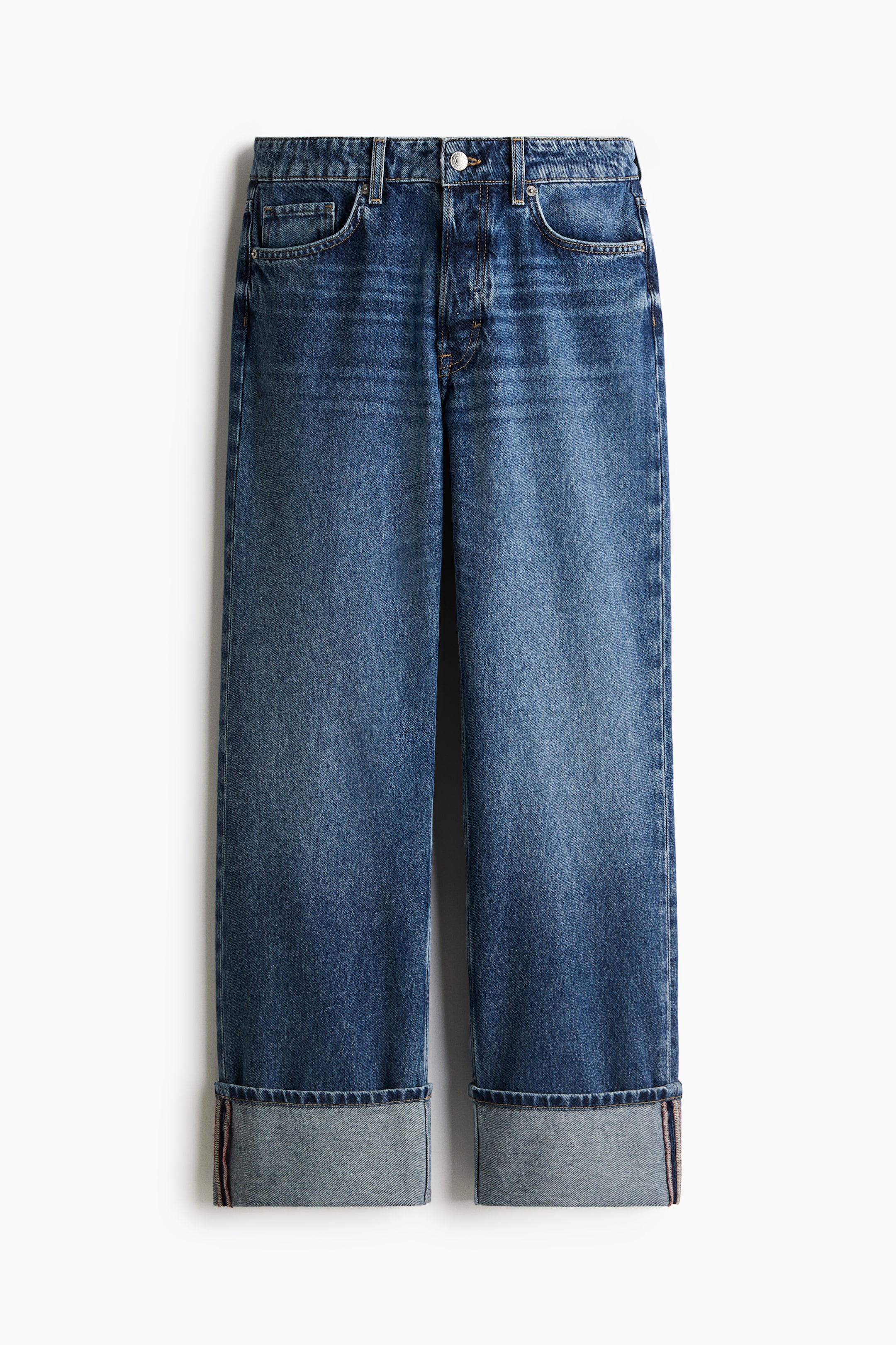 Straight Regular Jeans - Denim blue - Ladies | H&M GB 1