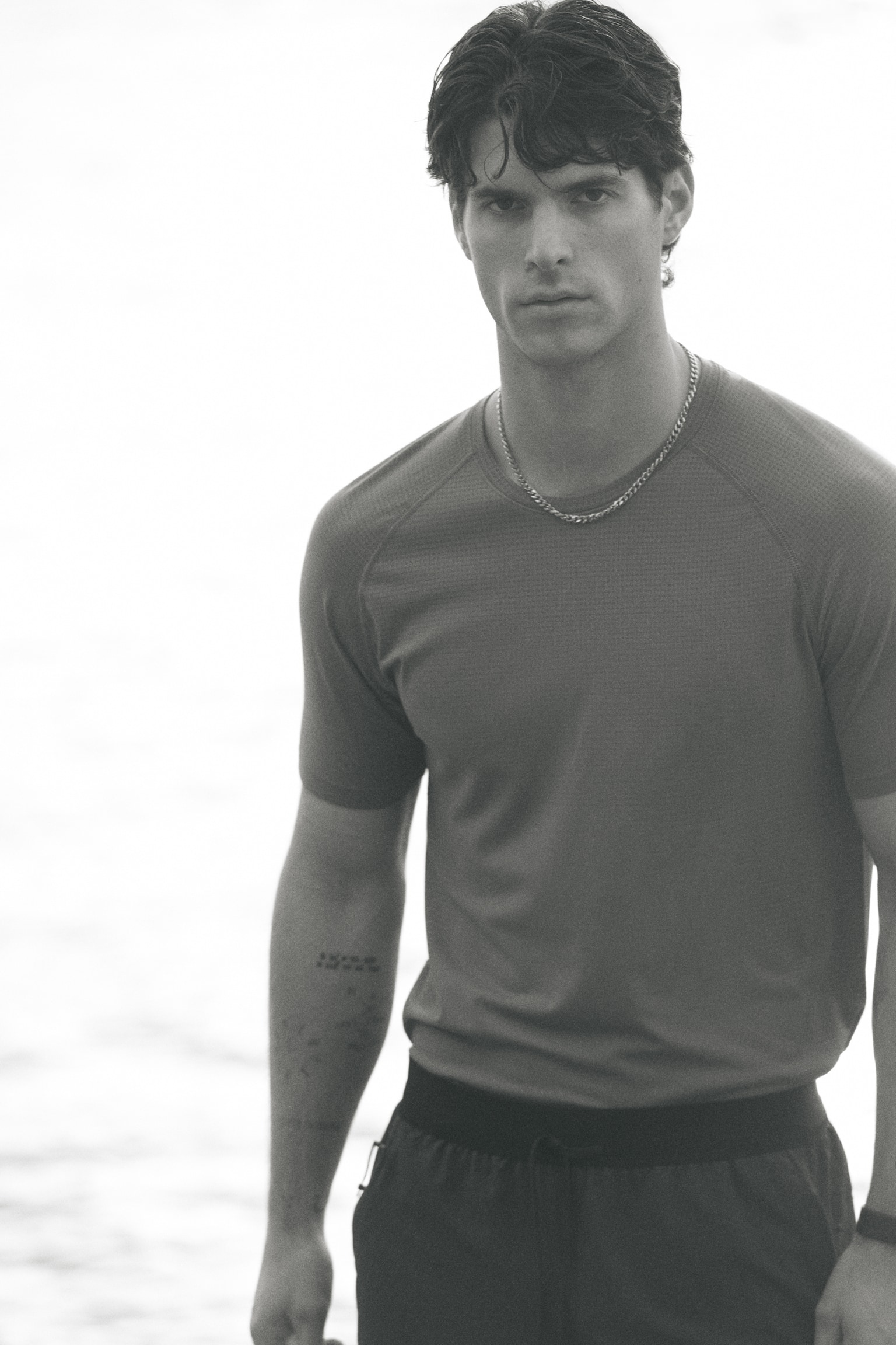 טישירט ספורט DryMove™‎ Muscle Fit‎ - ורוד כהה/שחור - 8