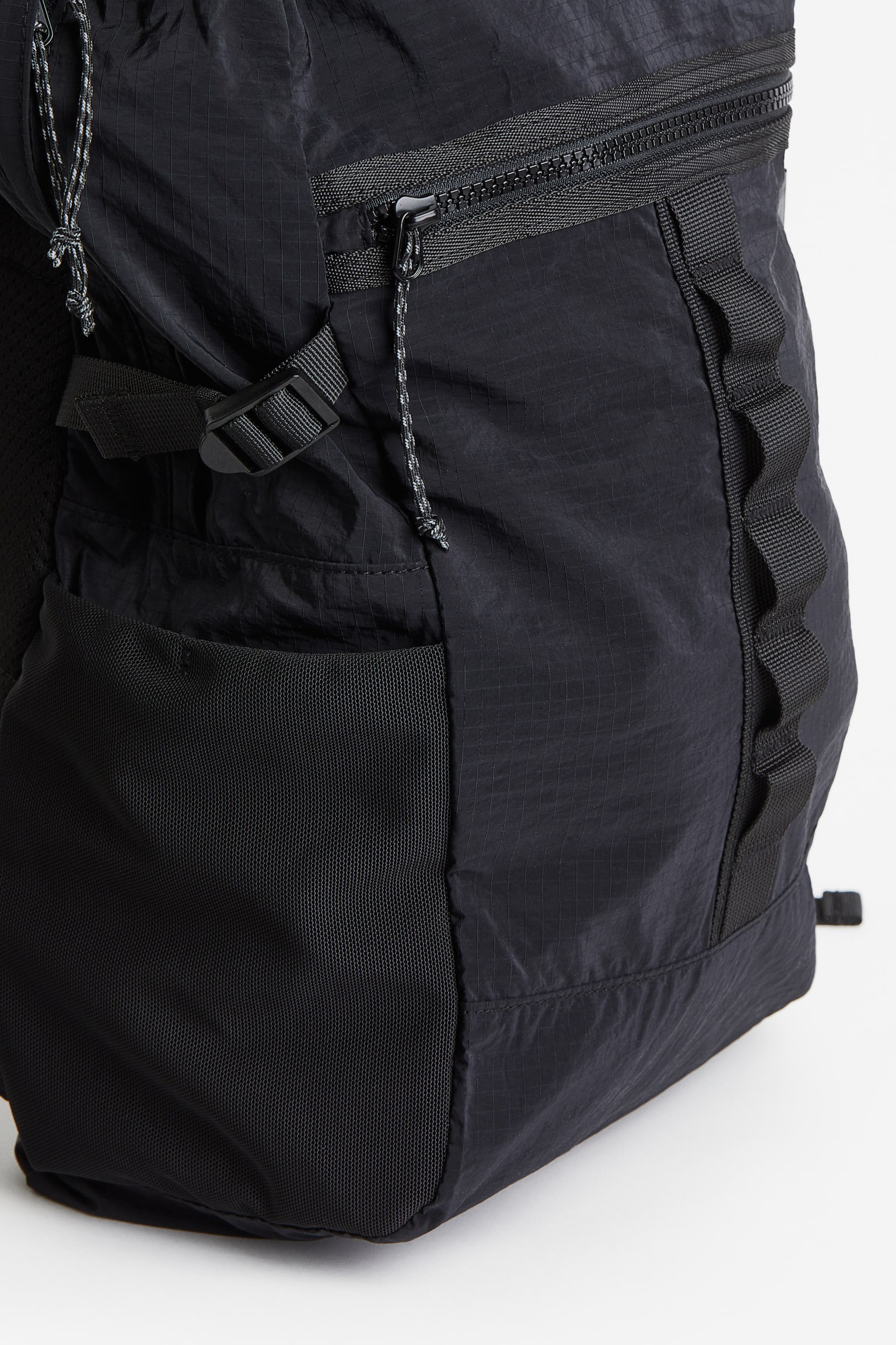 Packable Outdoor Backpack - Black/Dark green - 2