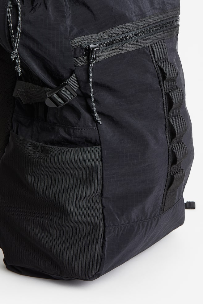 Packable outdoor backpack - Black/Dark green - 2
