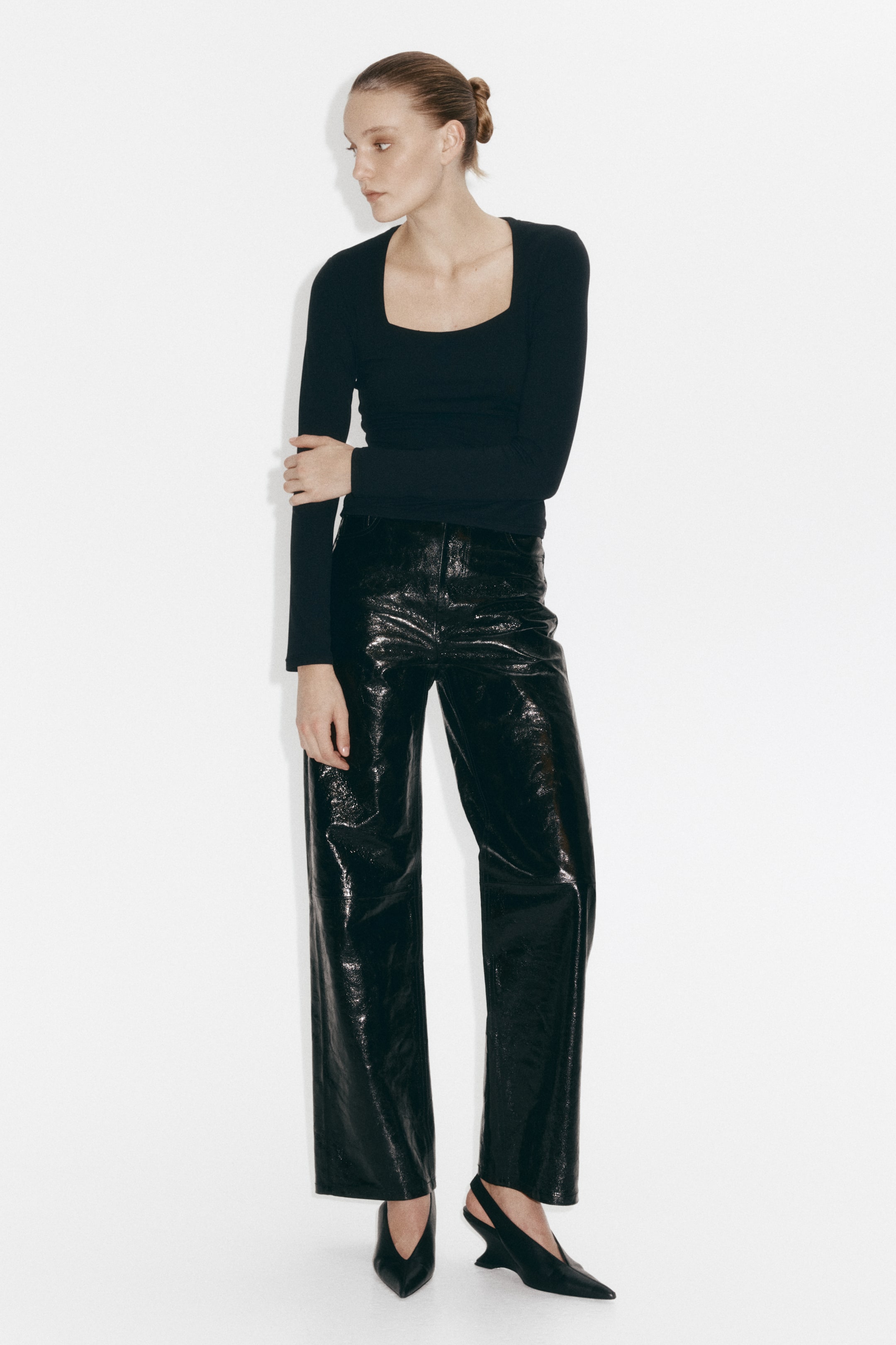 View larger image: Long-sleeved jersey top - Black - Ladies | H&M MY 1