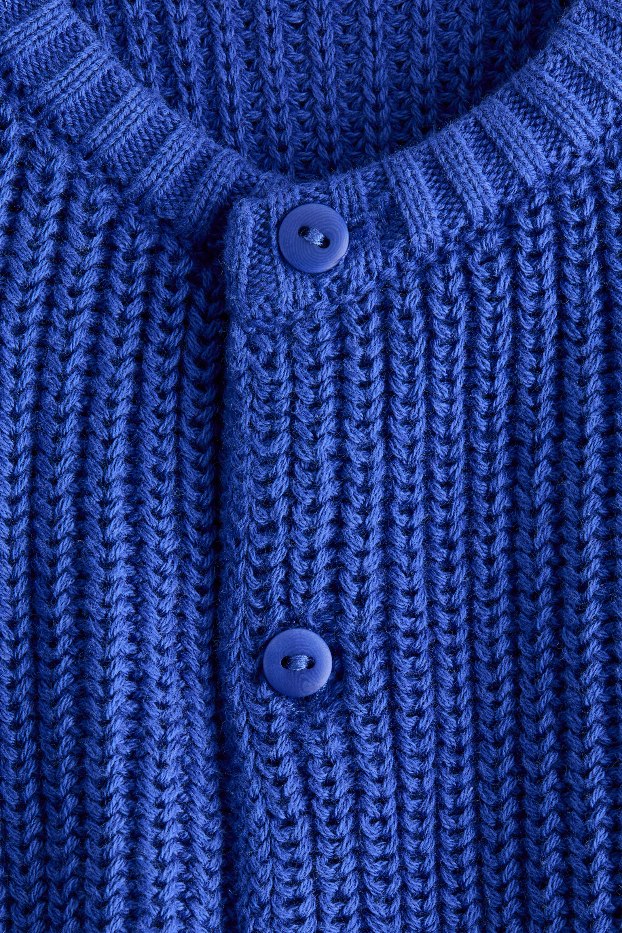 Patent-Knit Cotton Cardigan