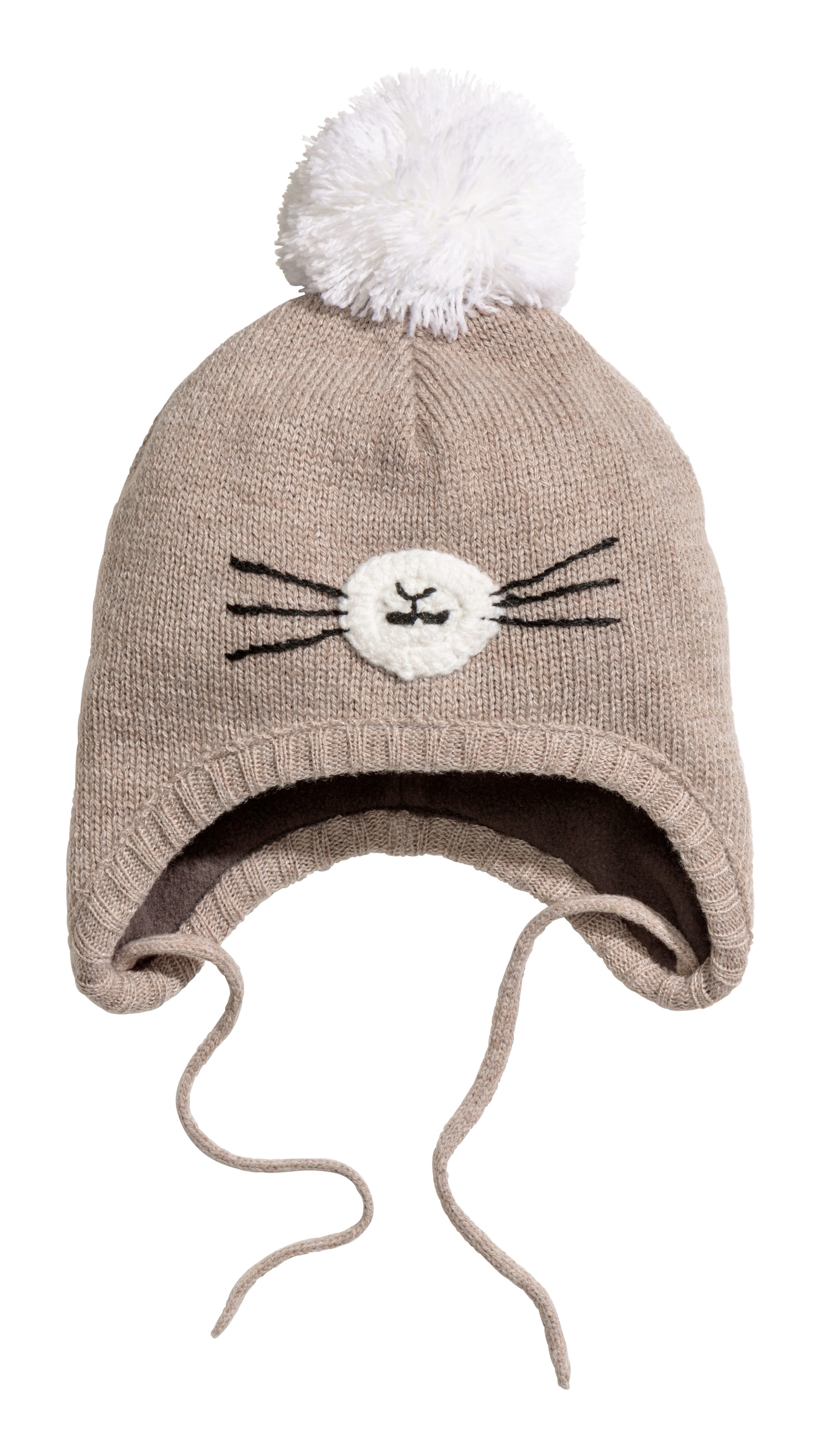 Näytä suurempi kuva: Fleecevuorinen myssy - Harmaanruskea - Kids | H&M FI 1