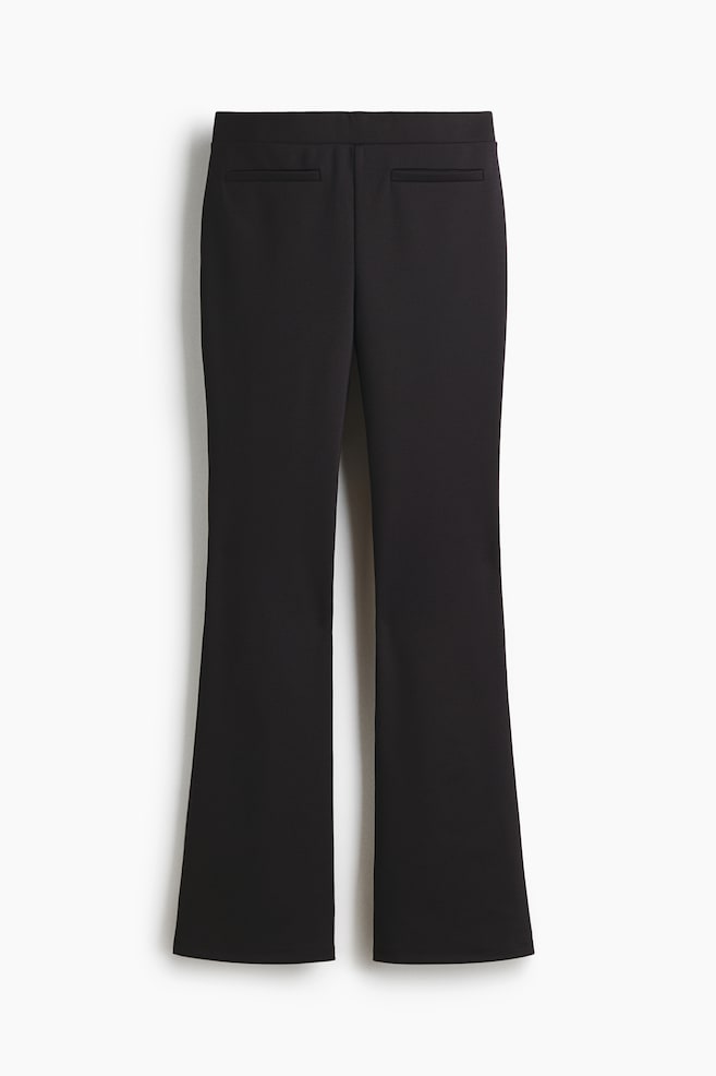 Ausgestellte Hose - Schwarz/Pflaumenrot/Dunkelbraun - 1