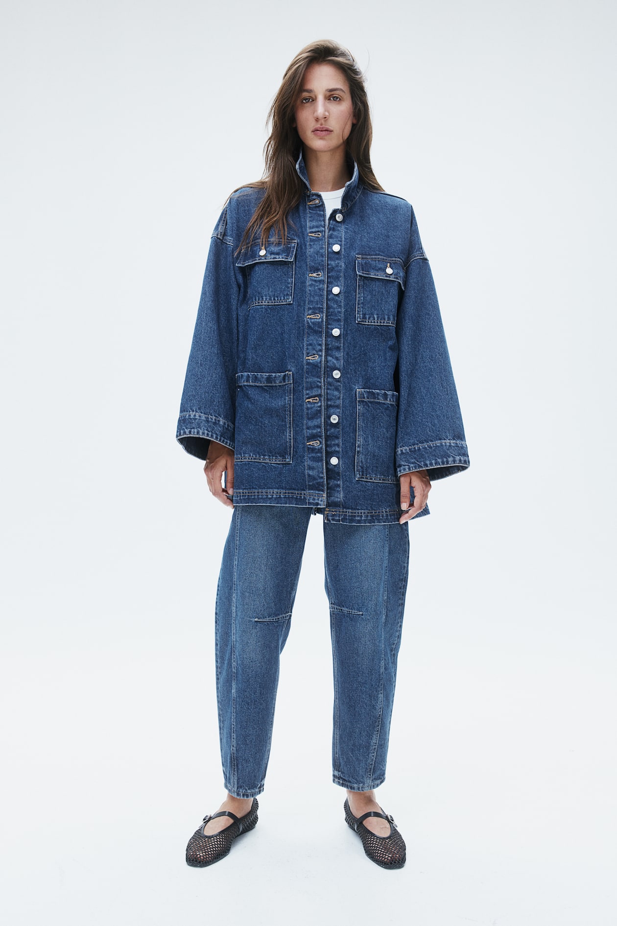 Tie-Belt Denim Jacket - Denim blue - Ladies | H&M US