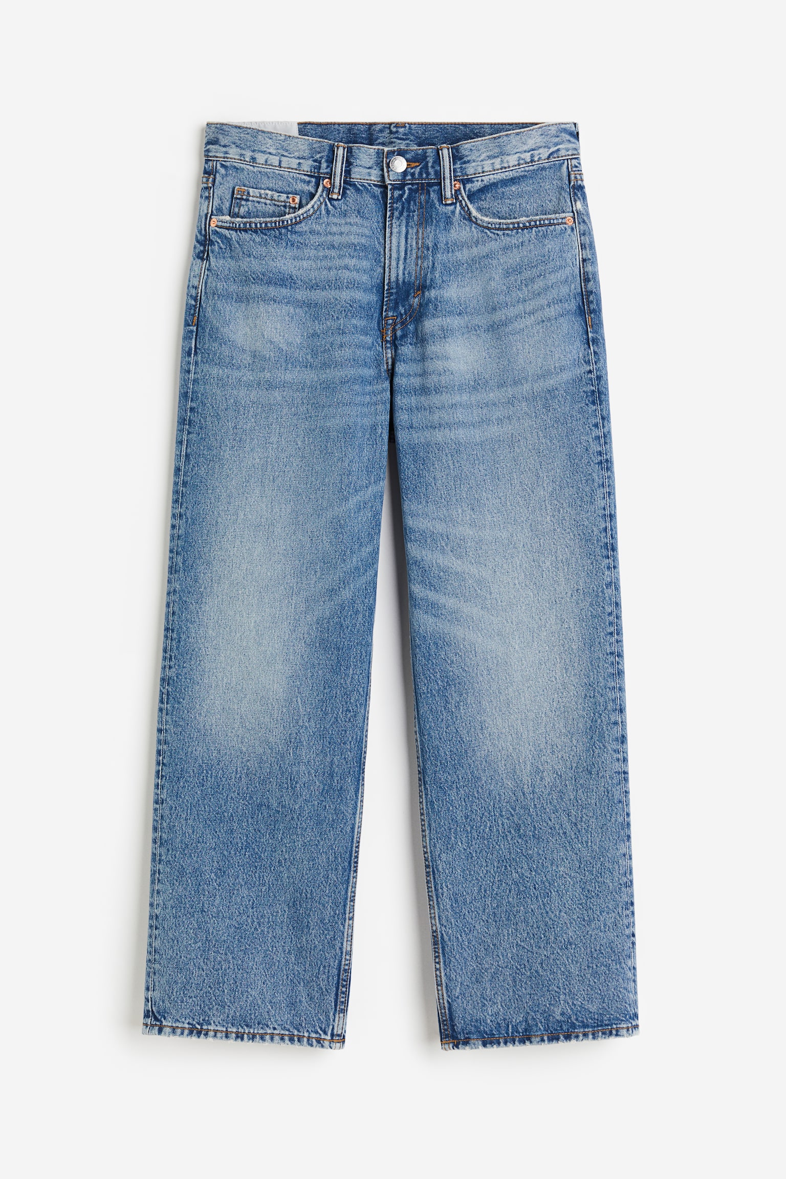 Straight Relaxed High Jeans - Denim blue/Black/Light denim blue - 2