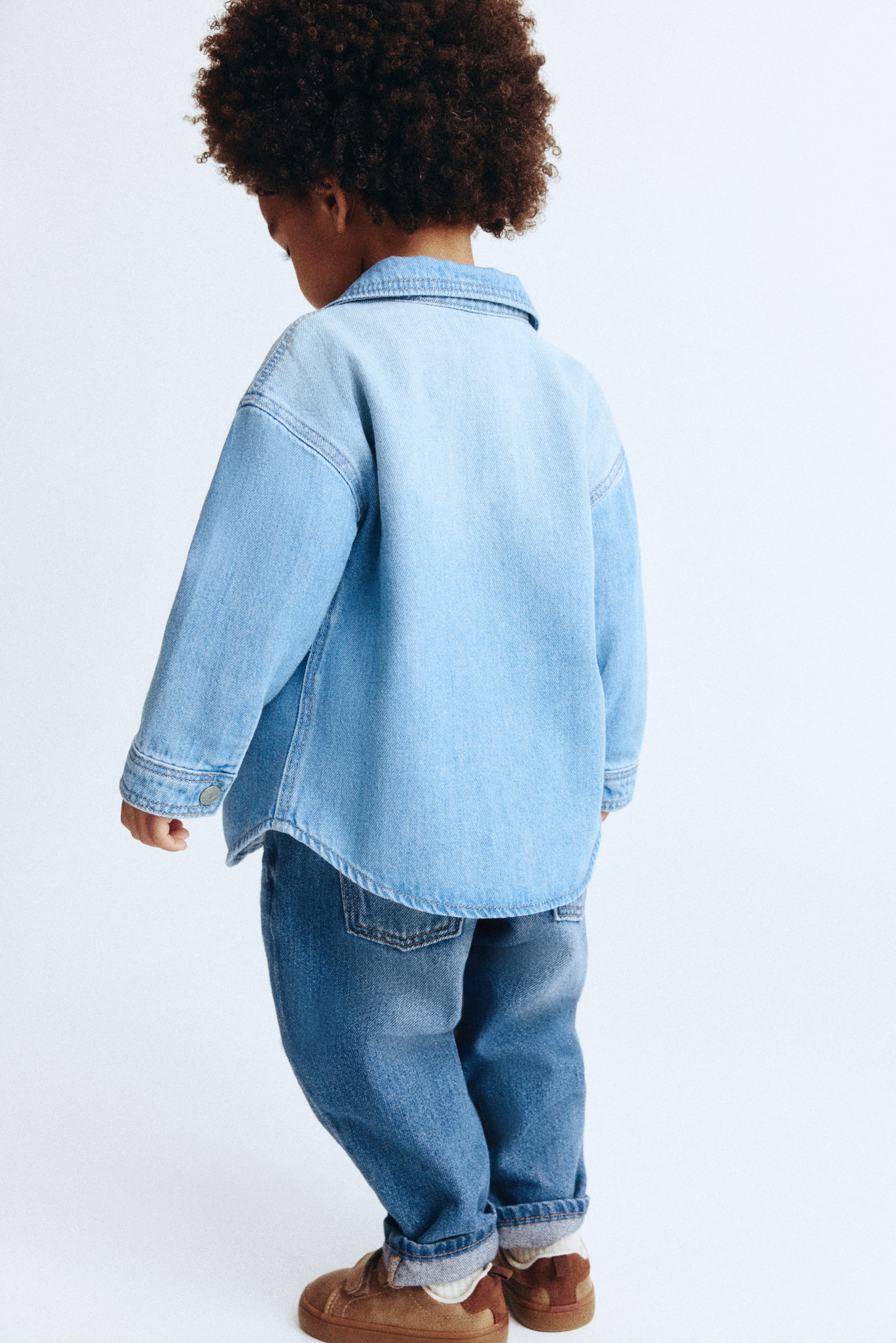 View larger image: Cotton Jeans - Denim blue - Kids | H&M CA 5