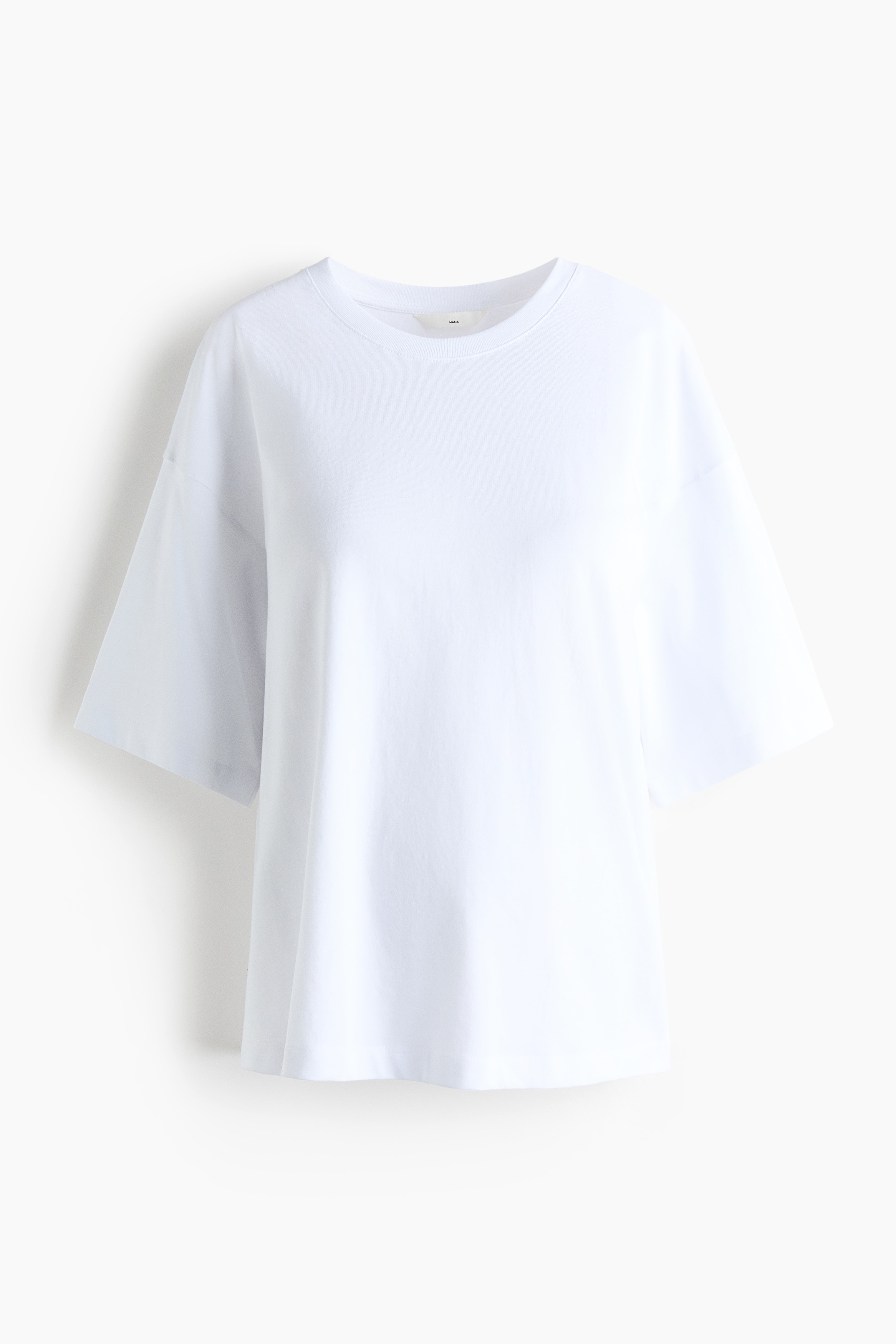 MAMA T-shirt Loose Fit - Wit/Donkerroze