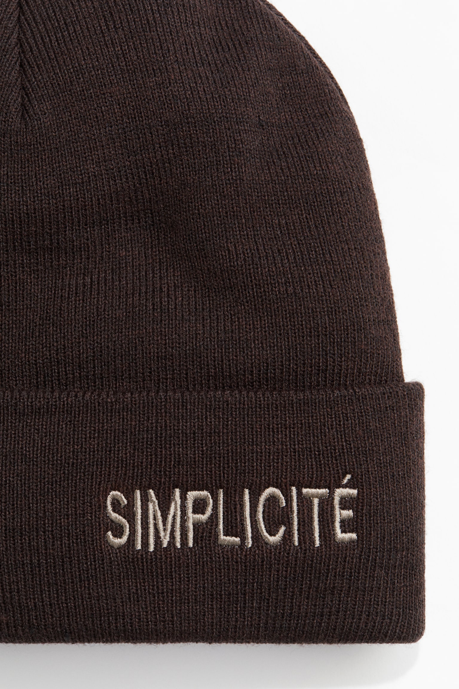 Fine-knit beanie - Dark brown/Simplicité/Black/Simplicité/Beige/Simplicité - 2