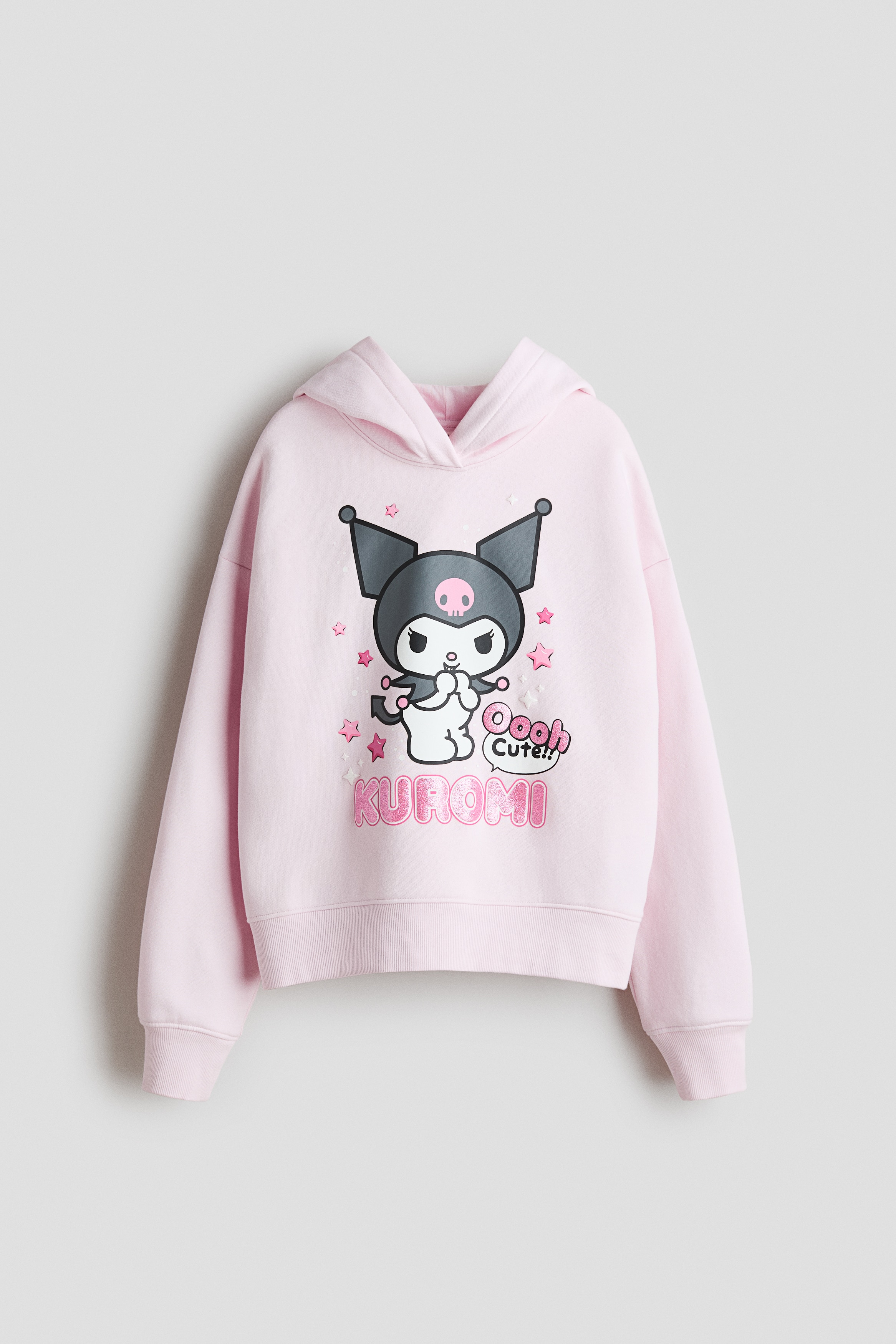 Dziewczynka - Bluza z kapturem i z motywem Jasnoróżowy/Kuromi - Size: 158/164 (12-14Y)  - H&M