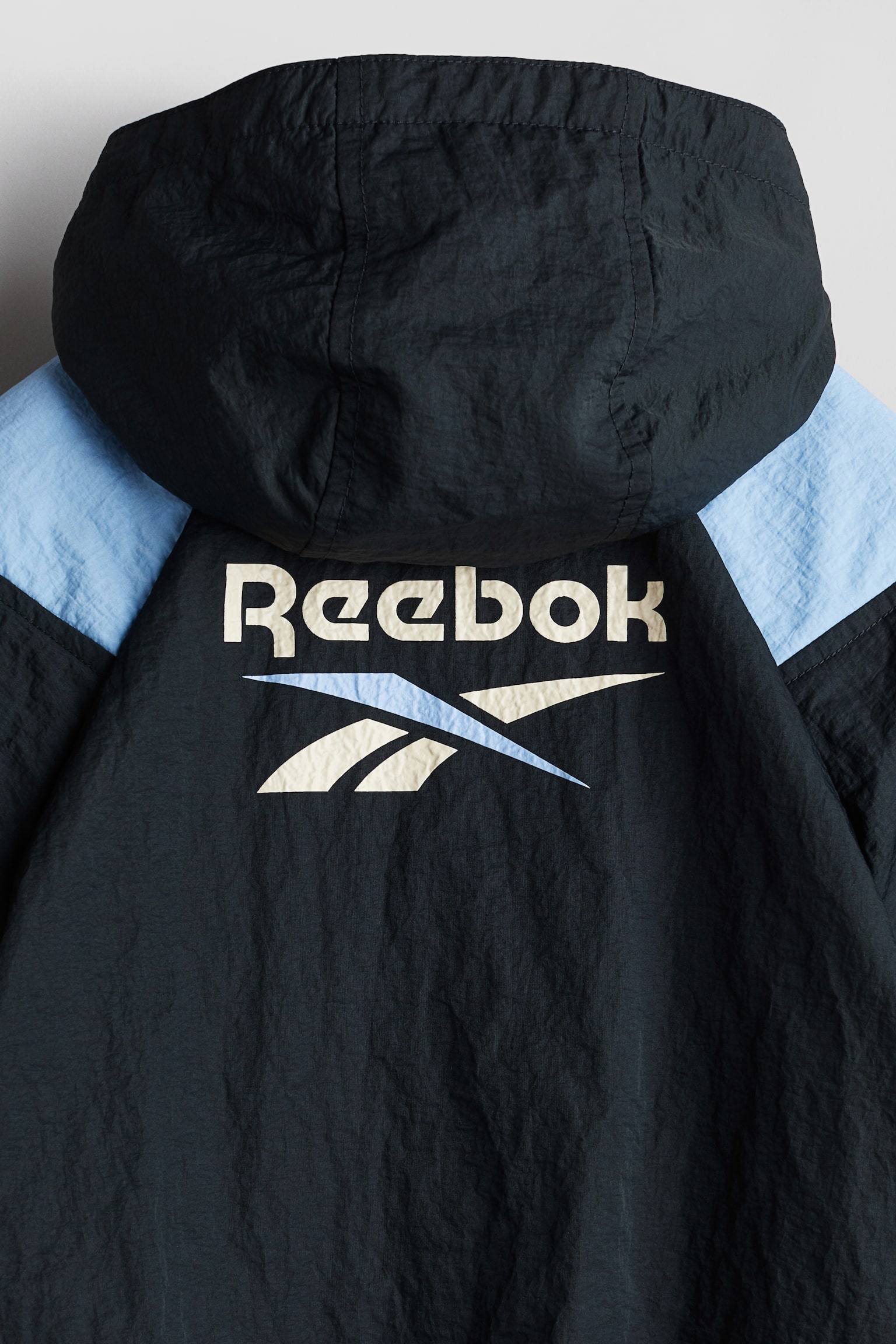 Motif-detail windbreaker - Black/Reebok - 7