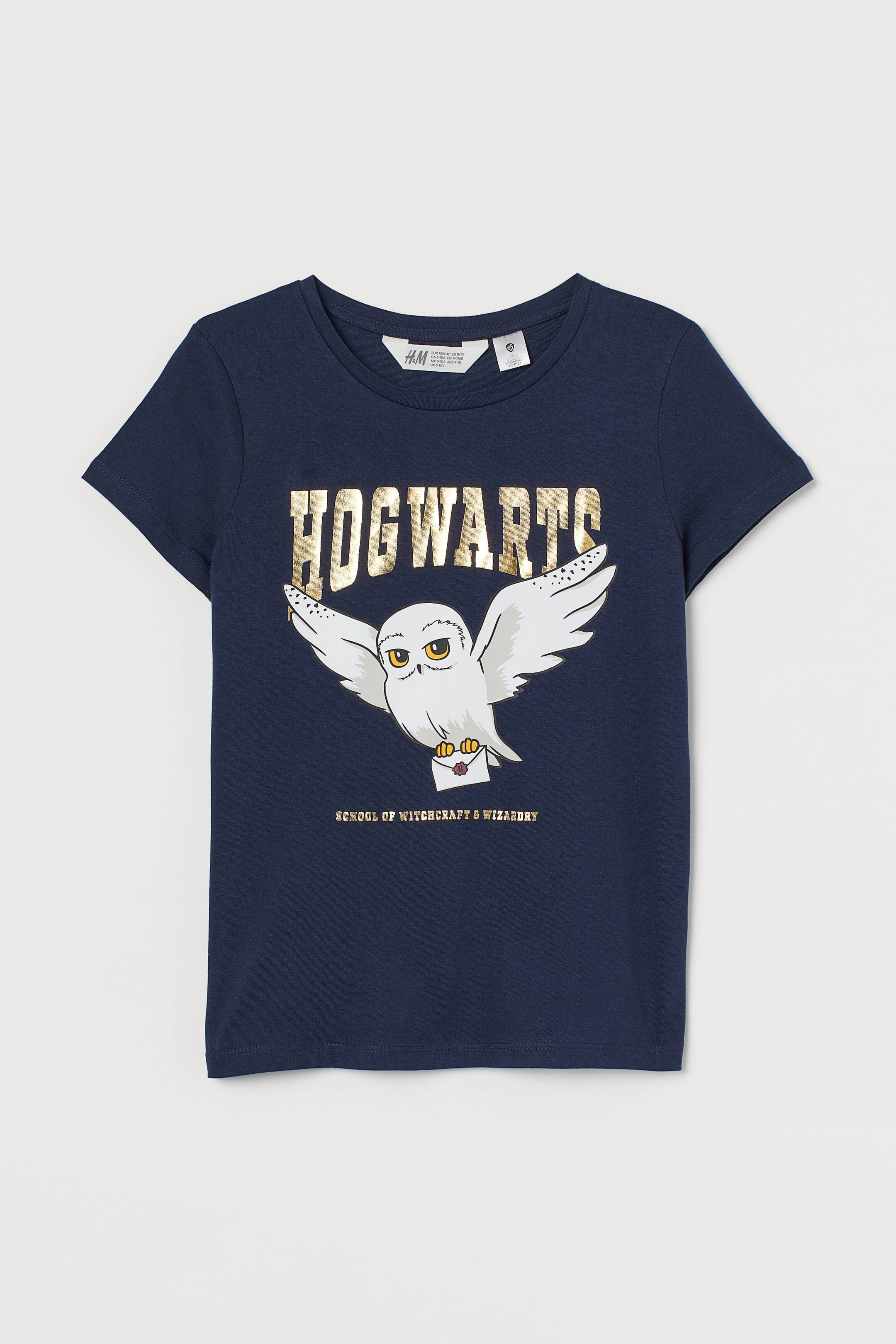 View larger image: Printed jersey top - Navy blue/Harry Potter - Kids | H&M 1