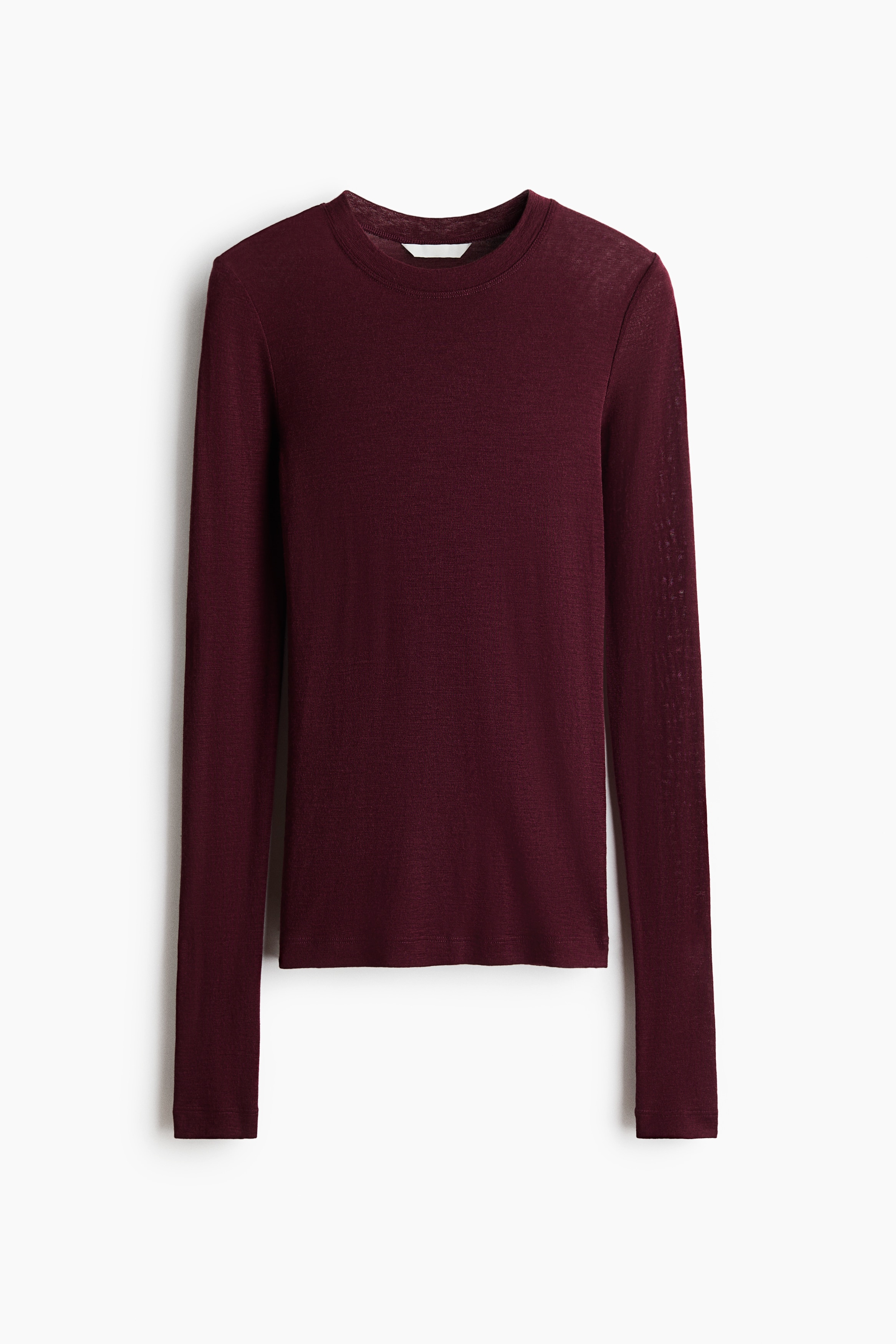 Fine-knit wool top