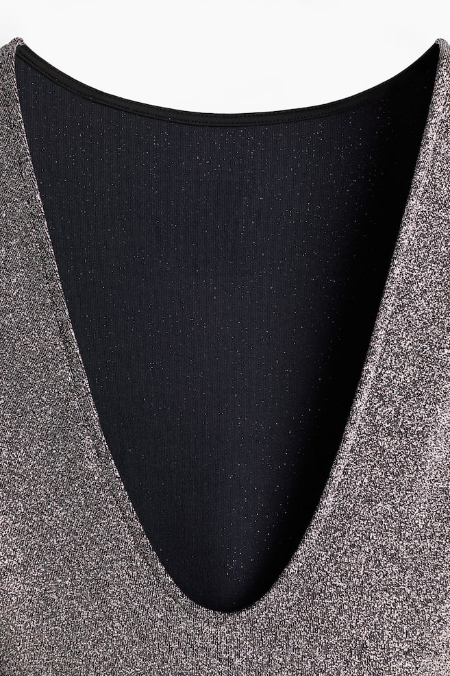 Robe scintillante avec dos dégagé - Argenté - 2