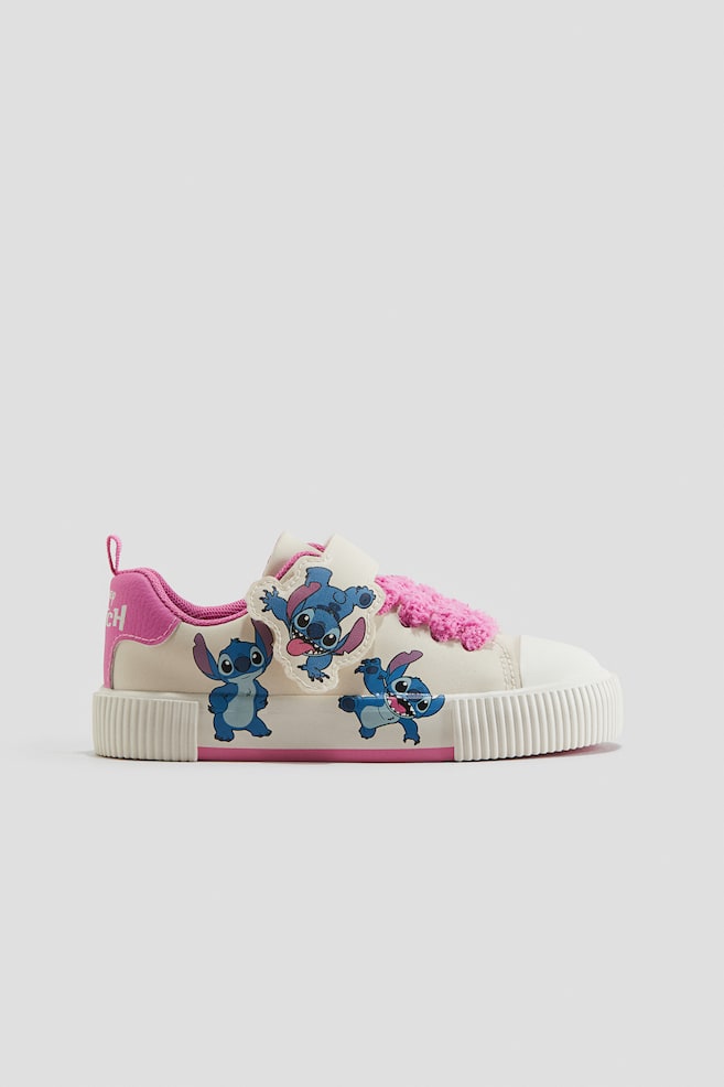 Printed Sneakers - Cream/Lilo & Stitch - 1
