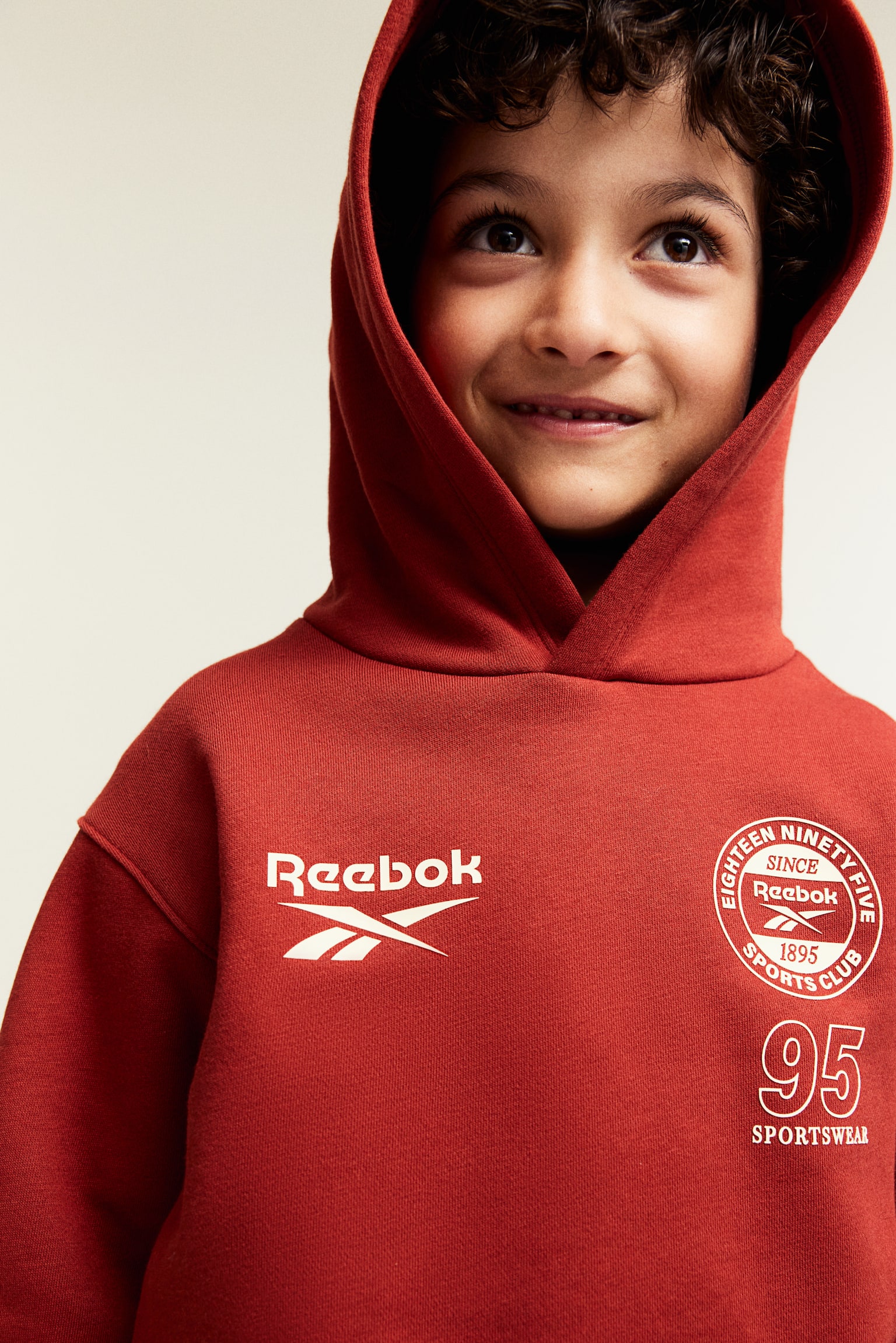 Print-motif hoodie - Red/Reebok - 3