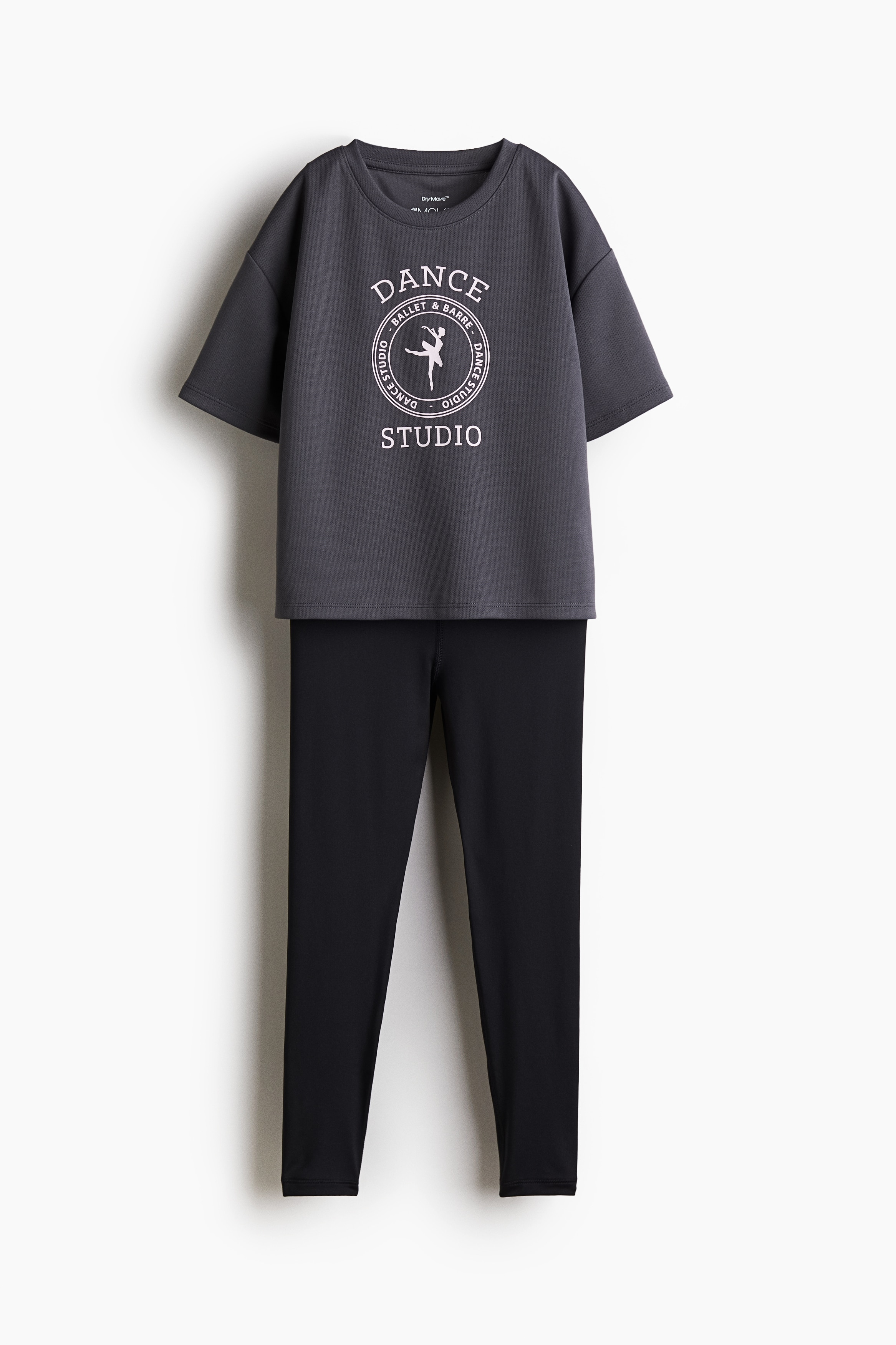 Kaksiosainen setti DryMove™ - Tummanharmaa/Dance Studio