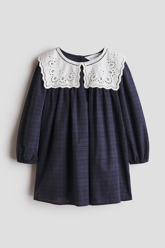 Детские платья H&M Vintage-Collar Muslin Dress