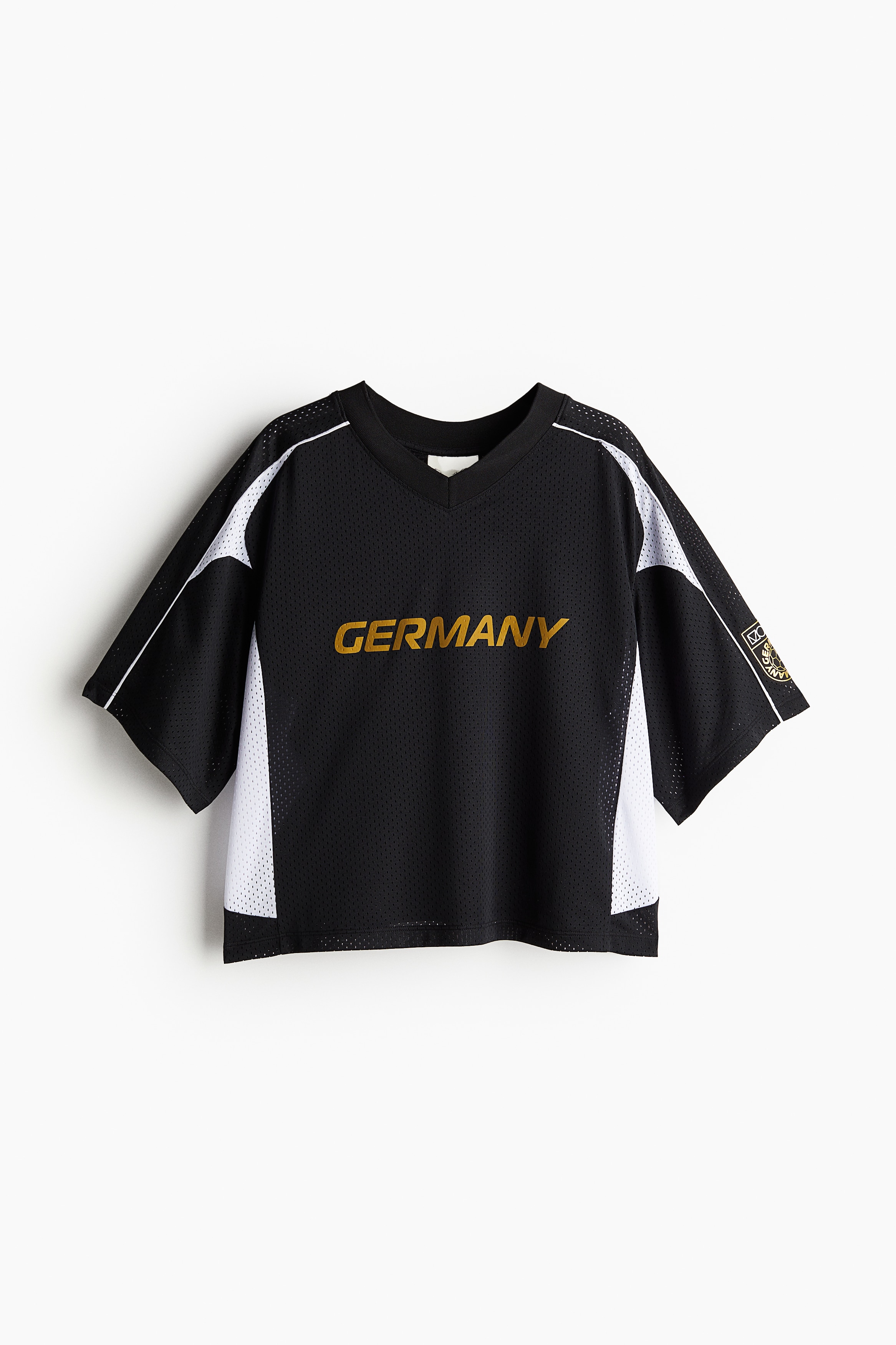 H & M - Kurzes Fußballshirt aus DryMove - Schwarz - Sportswear