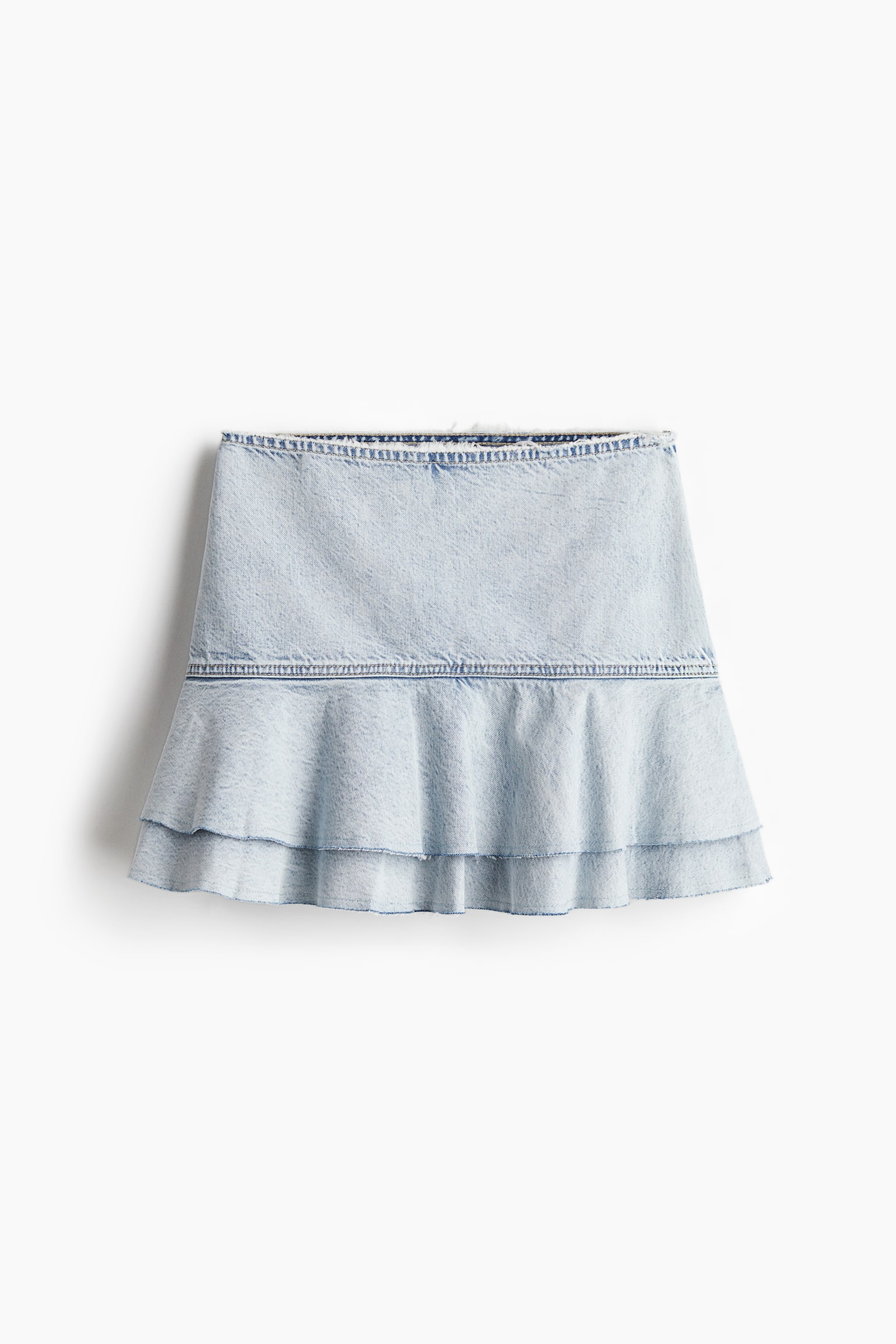 Denim mini skirt - Pale denim blue - 2