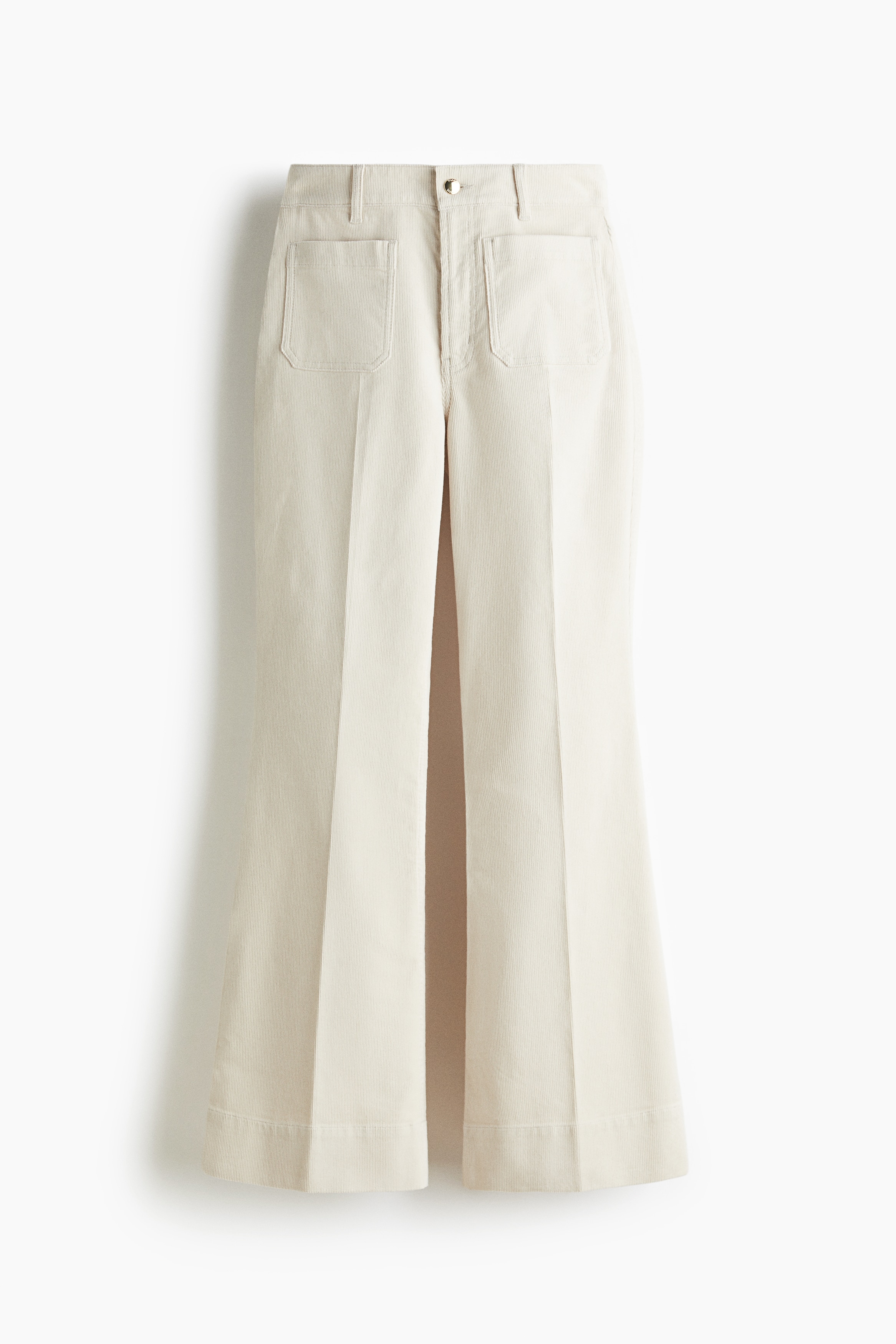 絨布喇叭褲 - 淺米色/深綠色/海軍藍/深咖啡色/深紅色