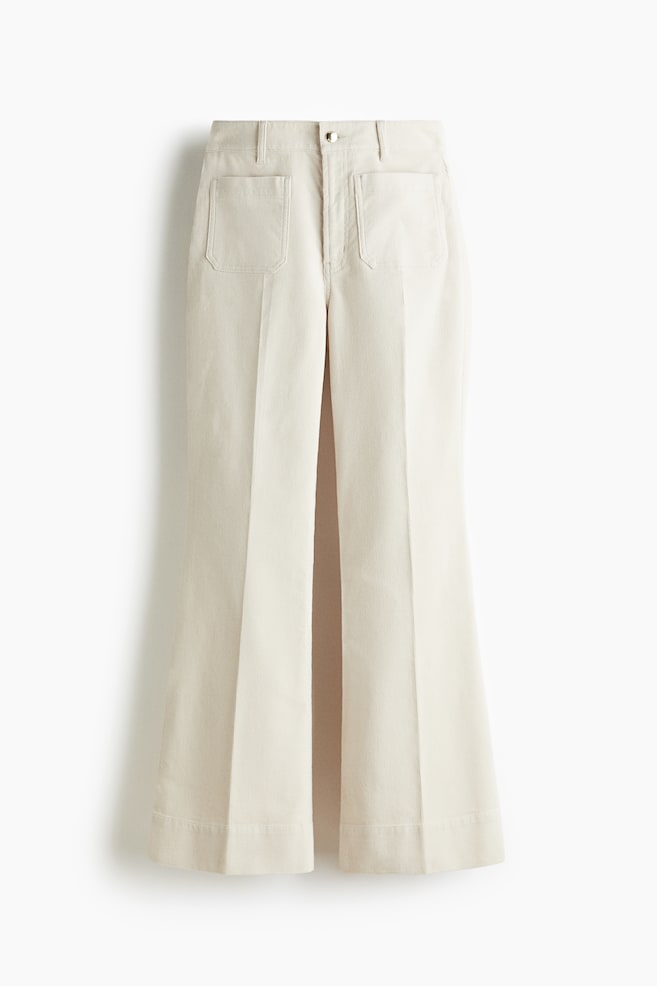 Pantalón acampanado de pana - Beige claro/Verde oscuro/Azul marino/Rojo oscuro - 1