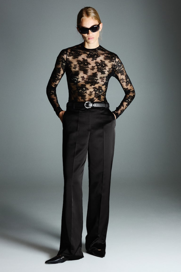 Elegantne pantalone sa visokim strukom
