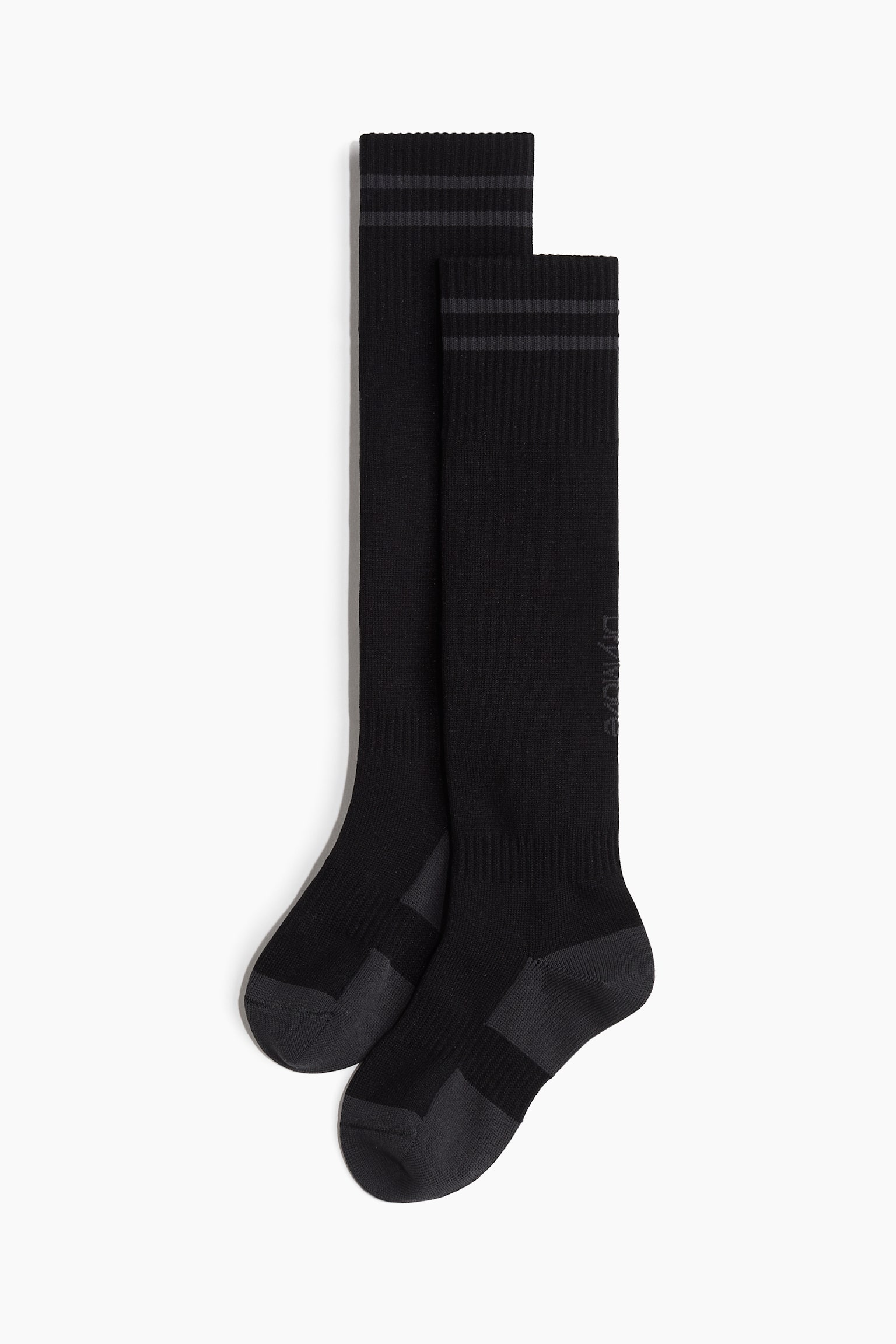 2-pack football socks in DryMove™ - Black/White - 2