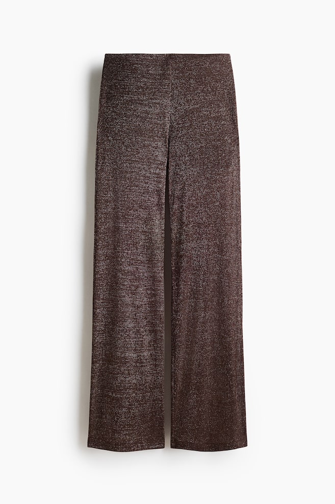 Glitzernde Hose - Dunkelbraun - 1
