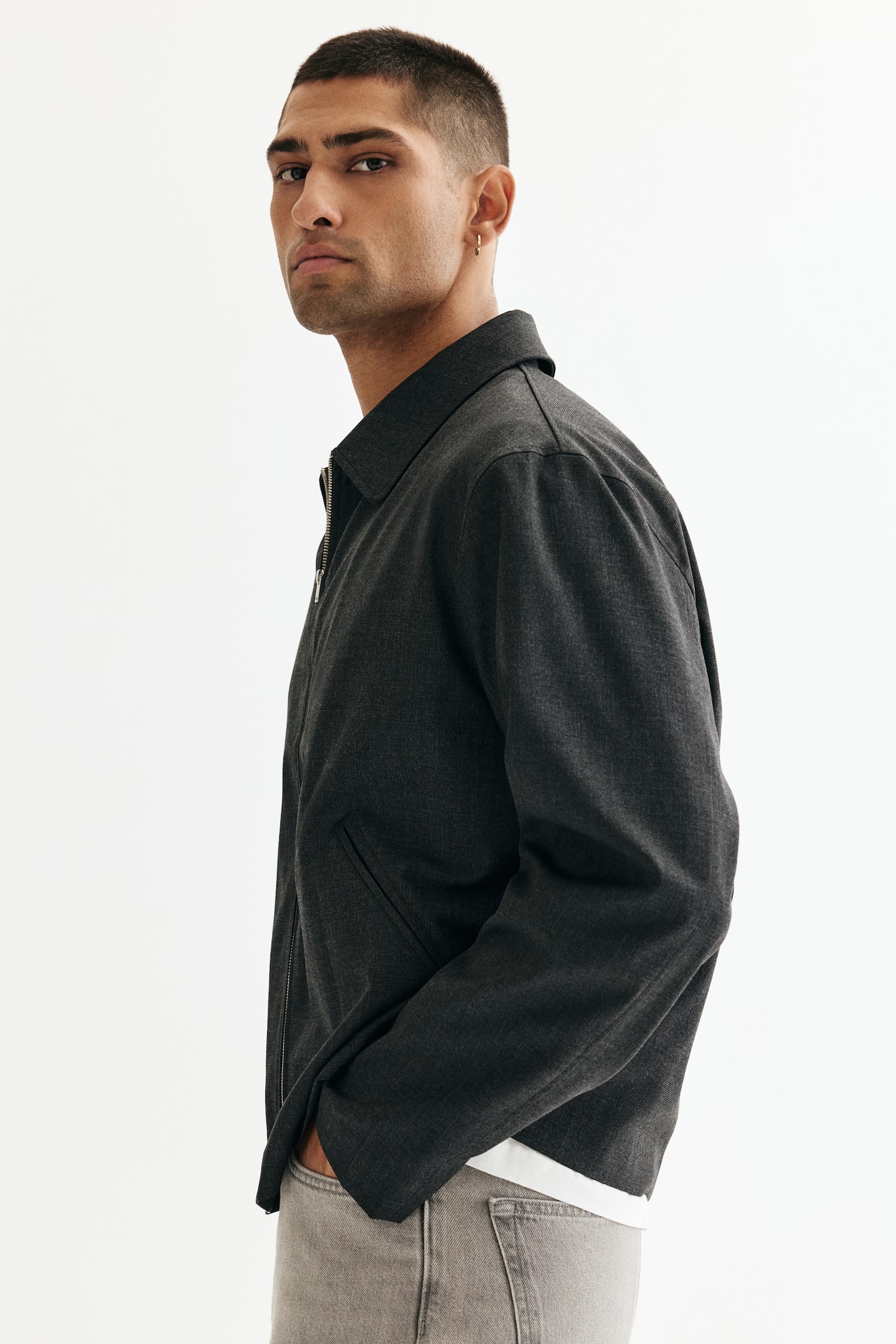 Áo khoác Regular Fit - Màu đen/Màu nâu - 7