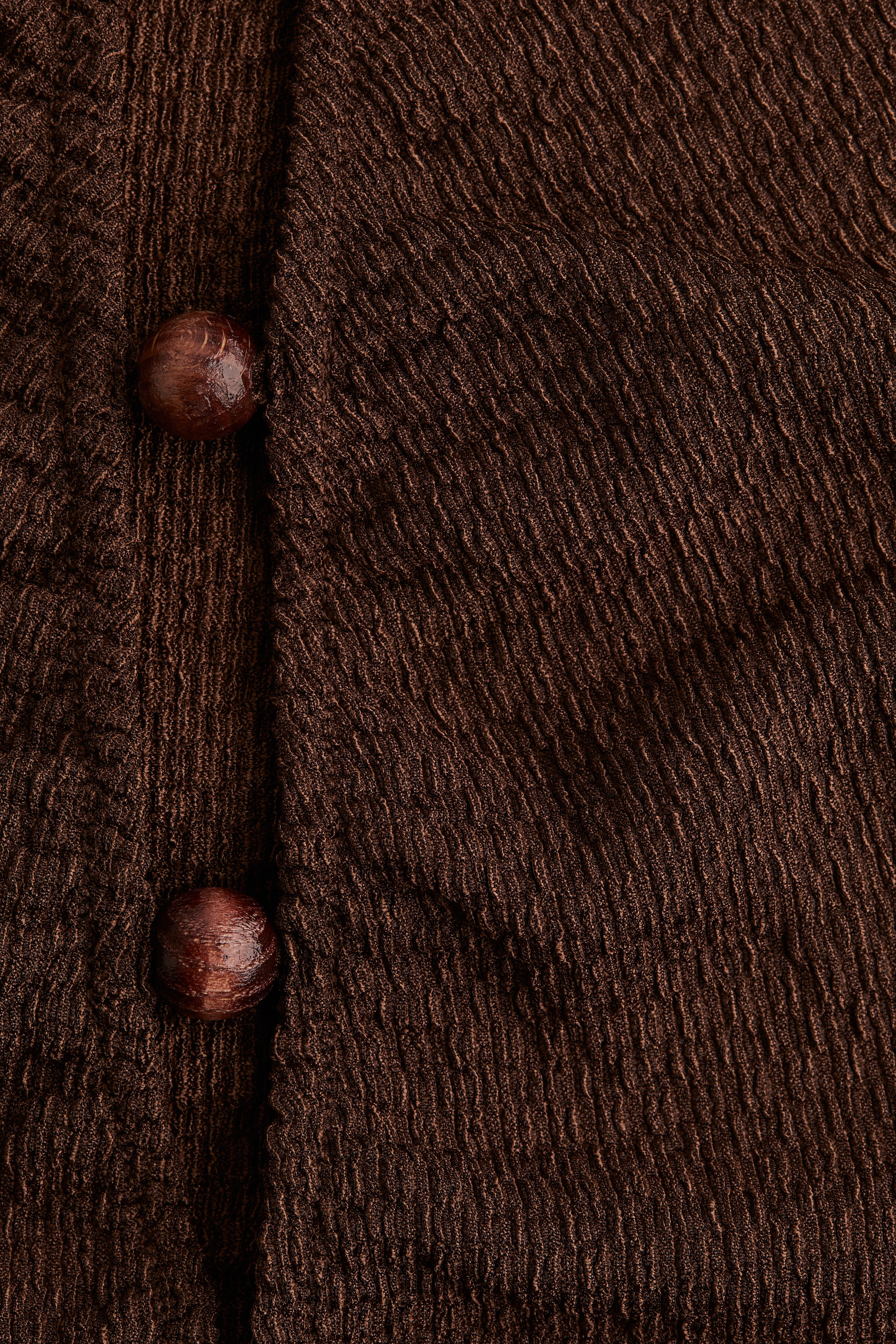 Women's Dark brown Bead-Detail Ruched Dress | H&M US